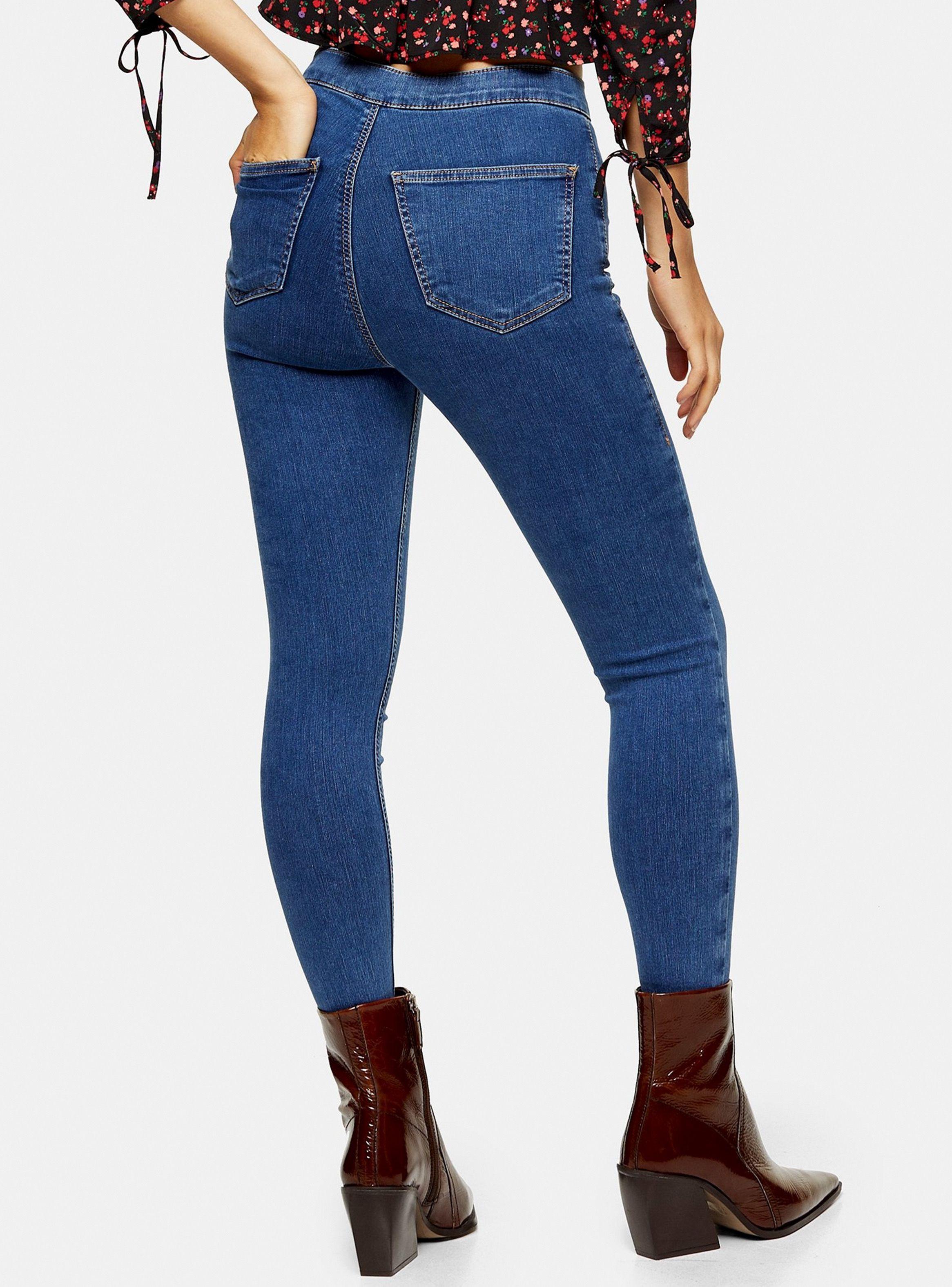 Jeans Petite Joni Mid Blue Largo 28 Topshop-1