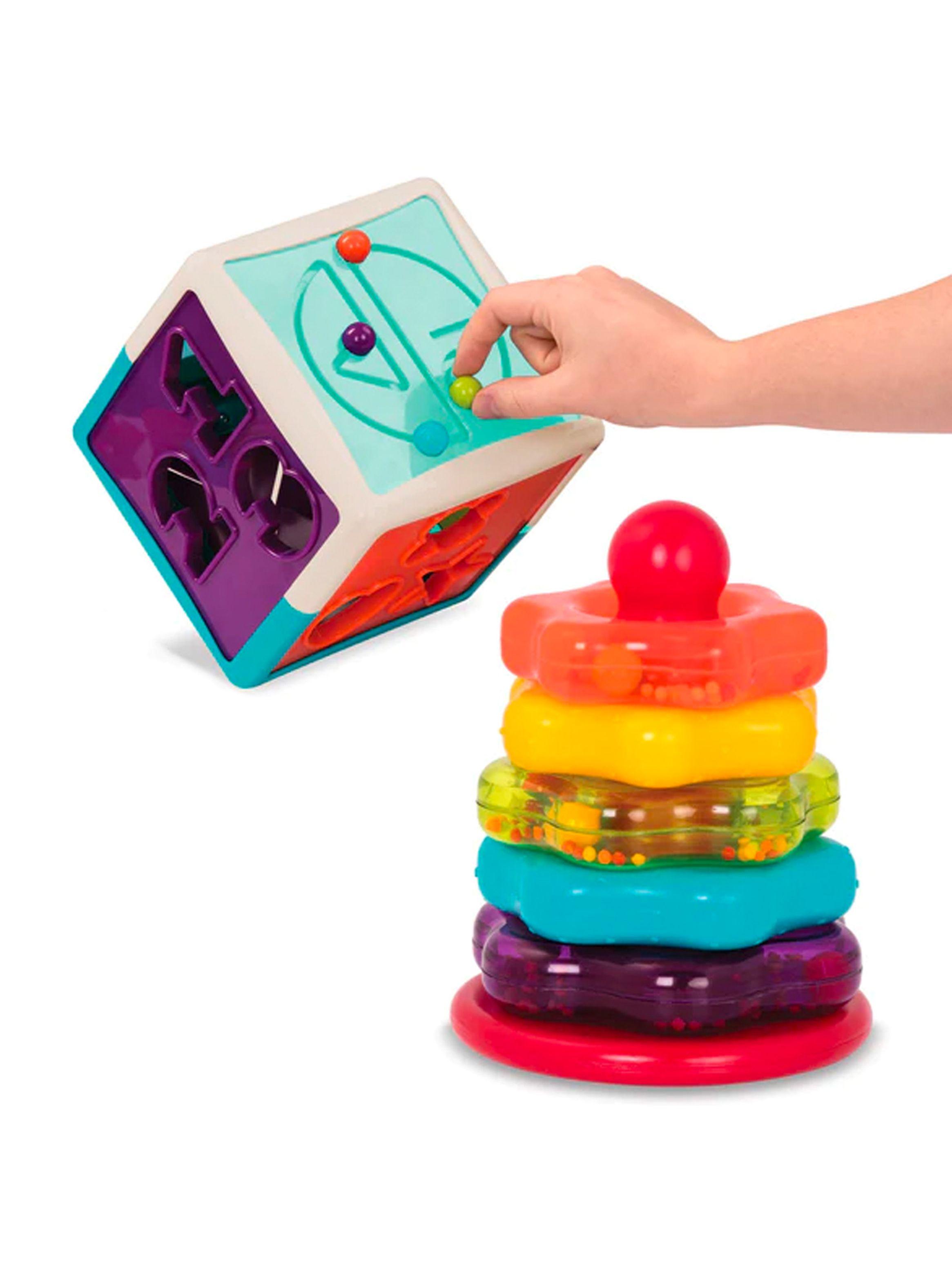 Battat Set juegos apila y encaja Caramba-2