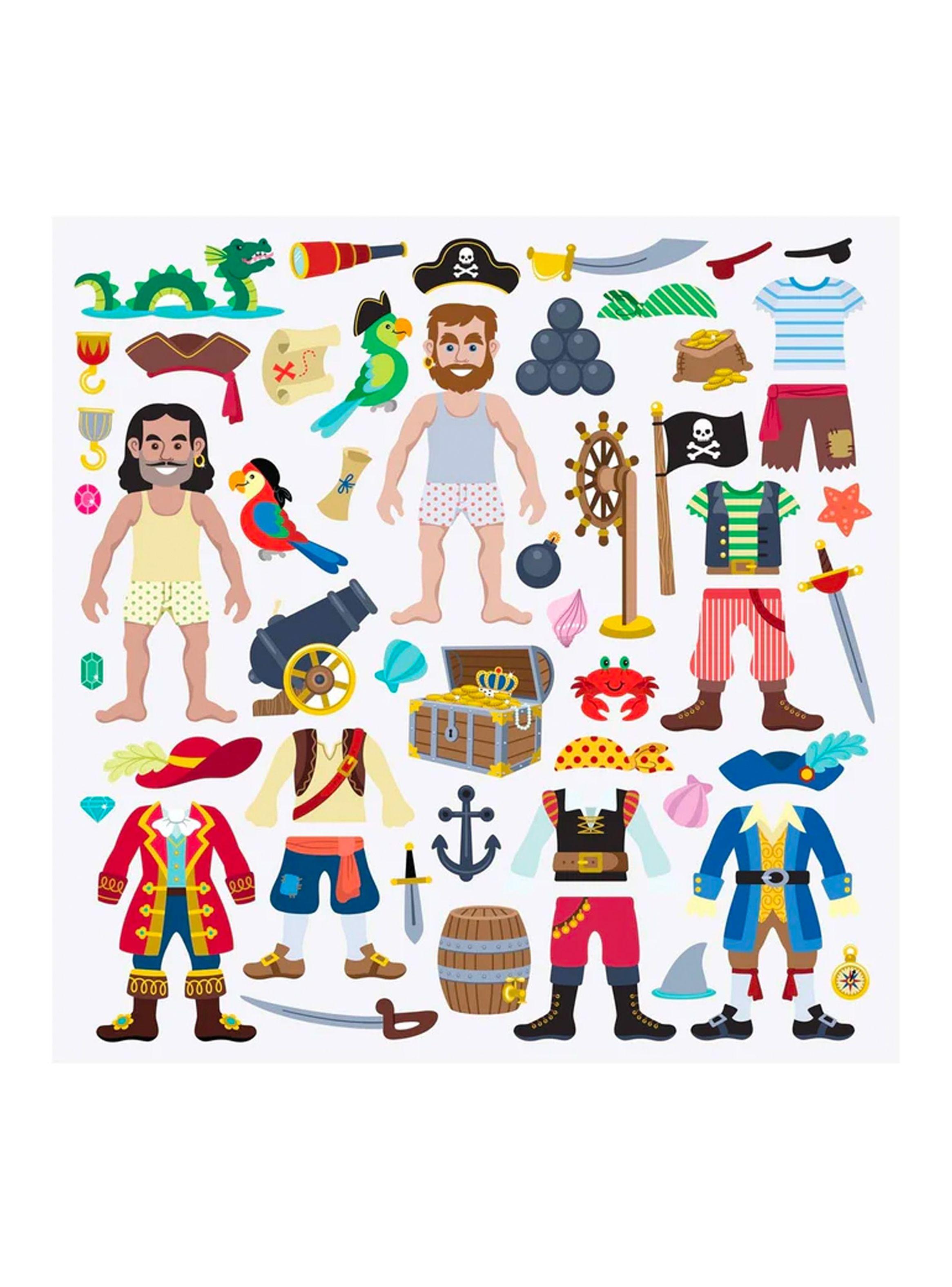 Melissa & Doug Stickers reutilizables piratas Caramba-2