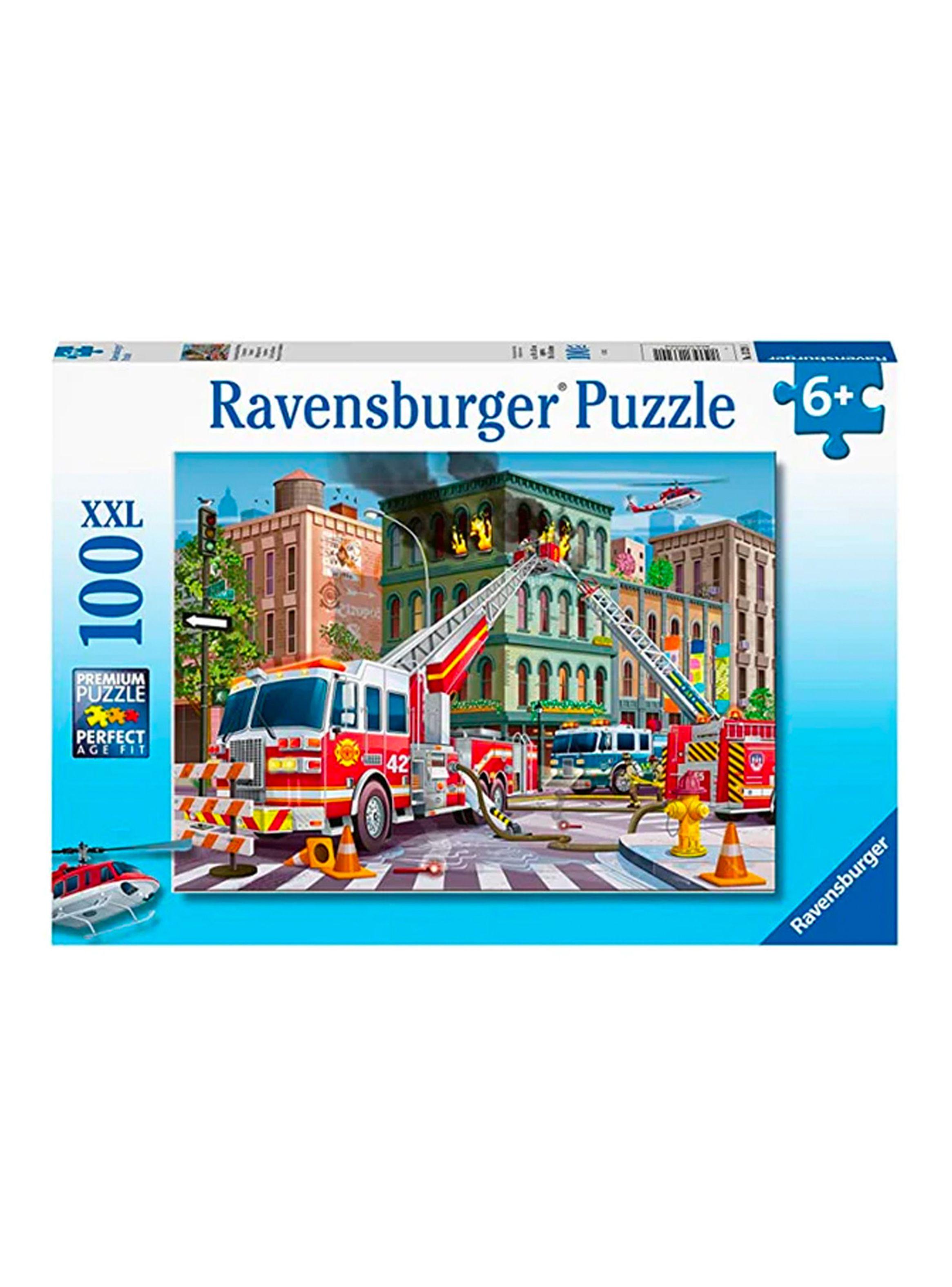 Puzzle XXL Camión de Bomberos 100 Piezas Caramba-0
