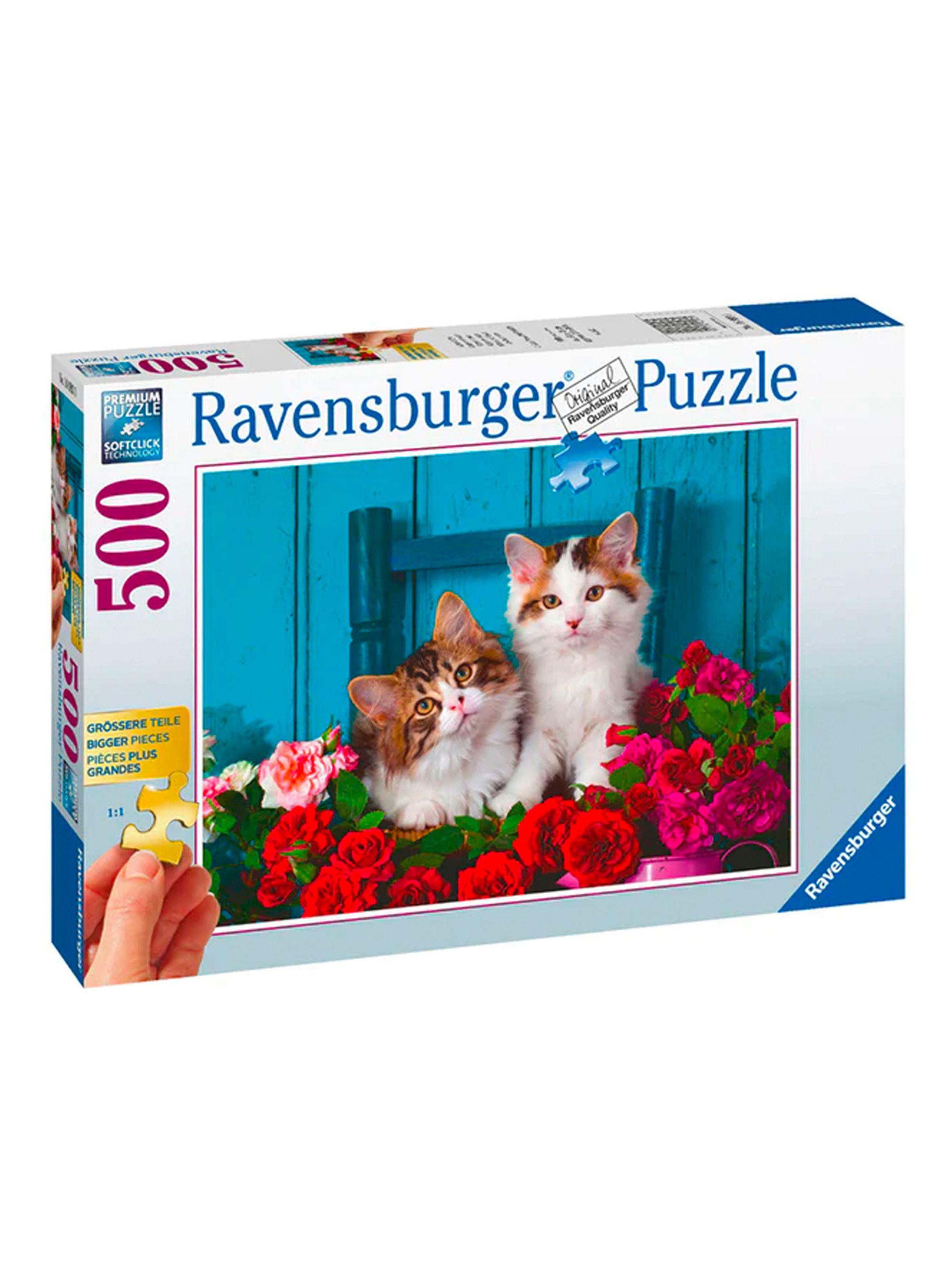 Ravensburger Puzzle Gatos & Rosas 500 piezas Caramba-0