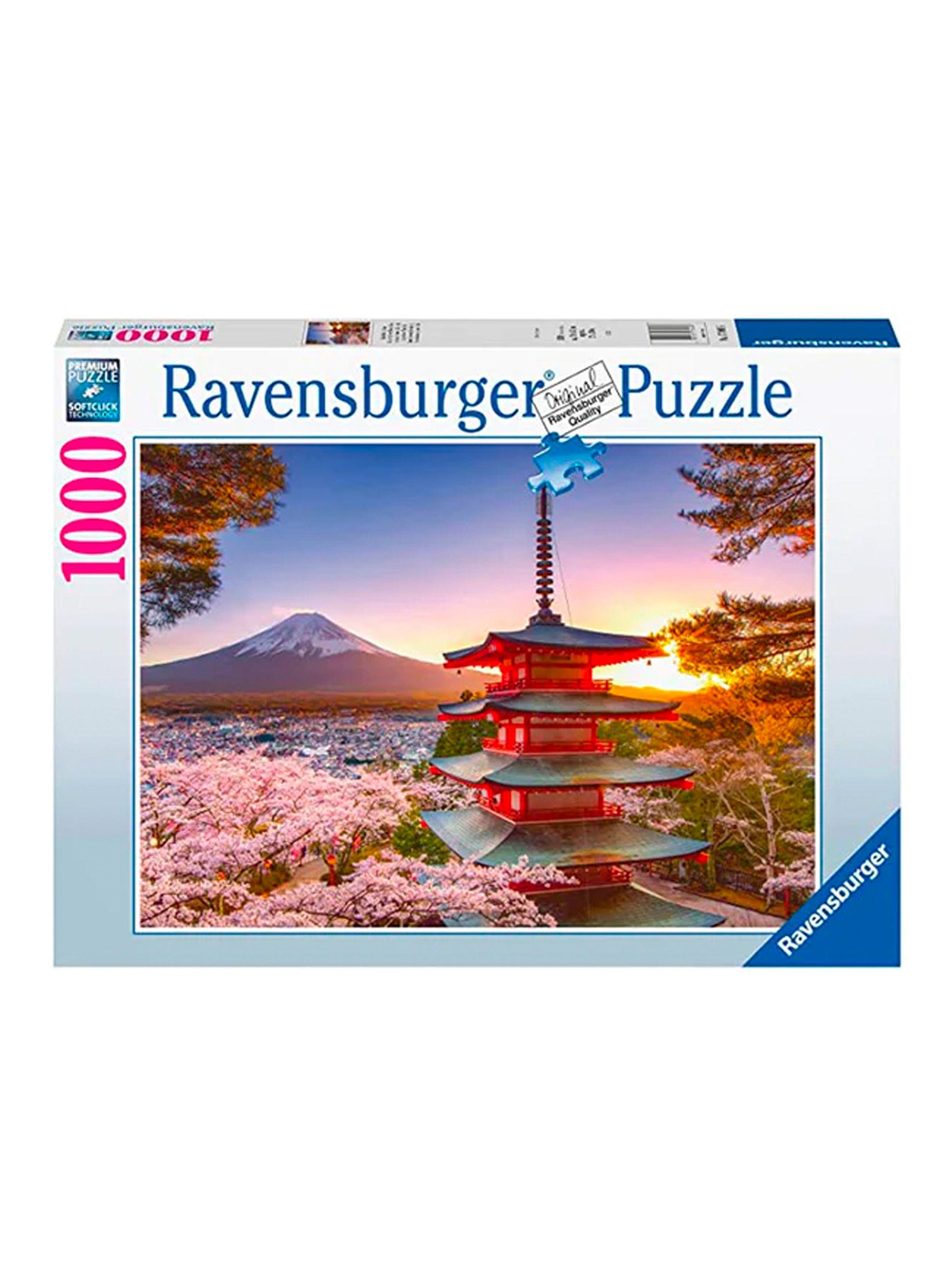 Puzzle Flor de Cerezo Monte Fuji 1000 Piezas Caramba-0