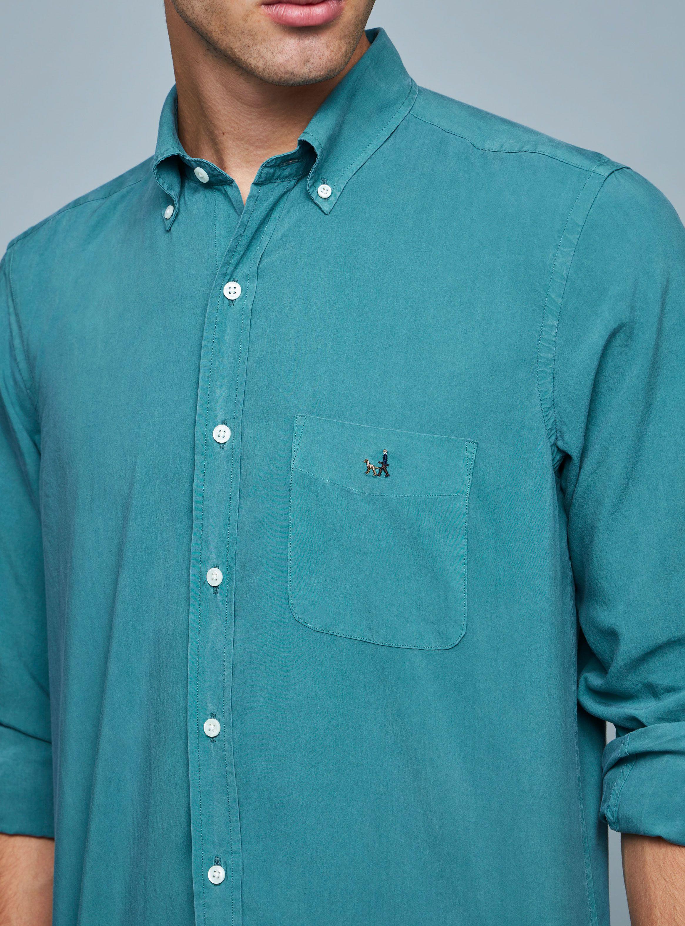 Camisa Casual Manga Larga Liso-2