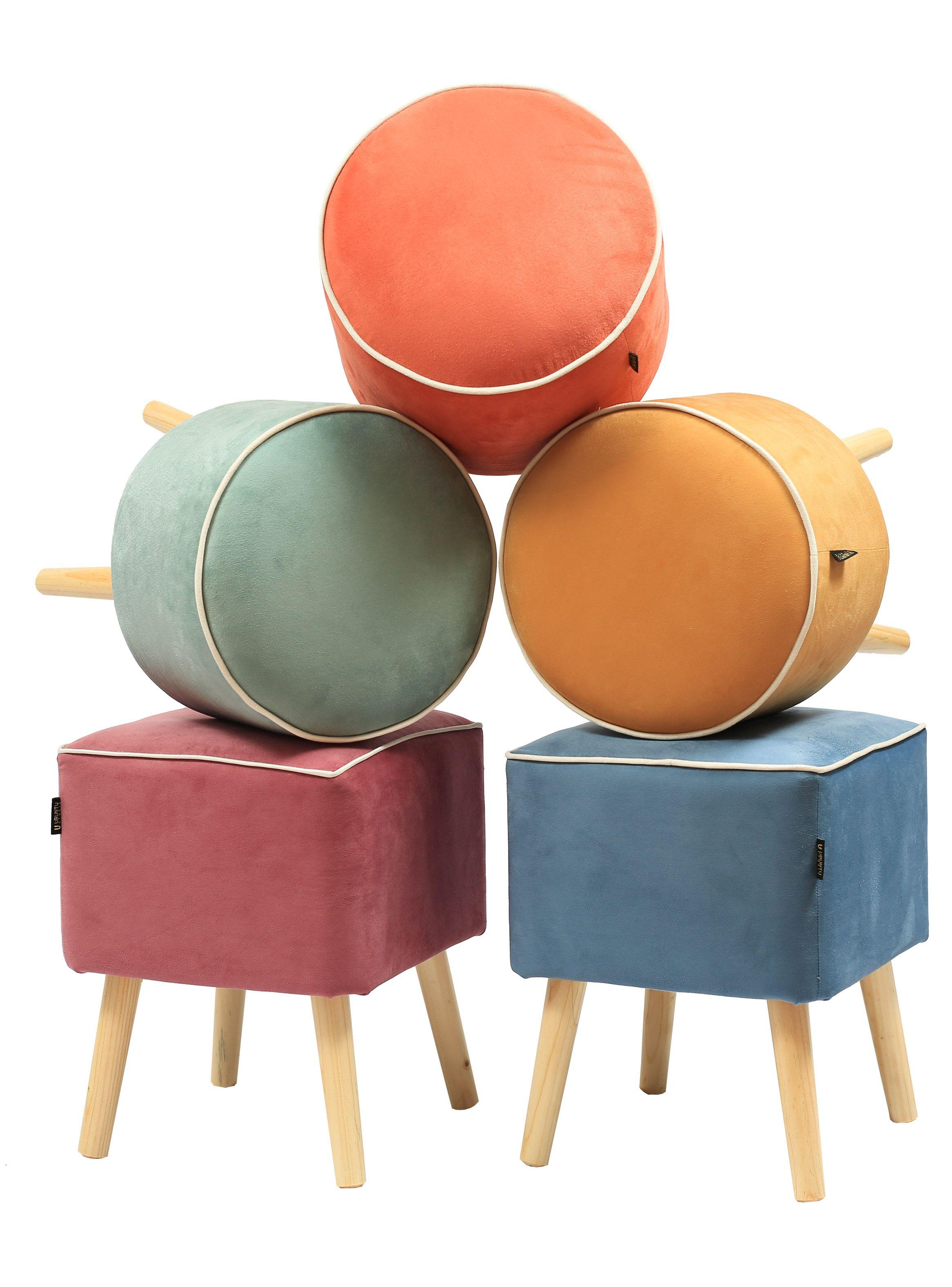 Pouf Santi Line Coral Studio Ubuntu-2