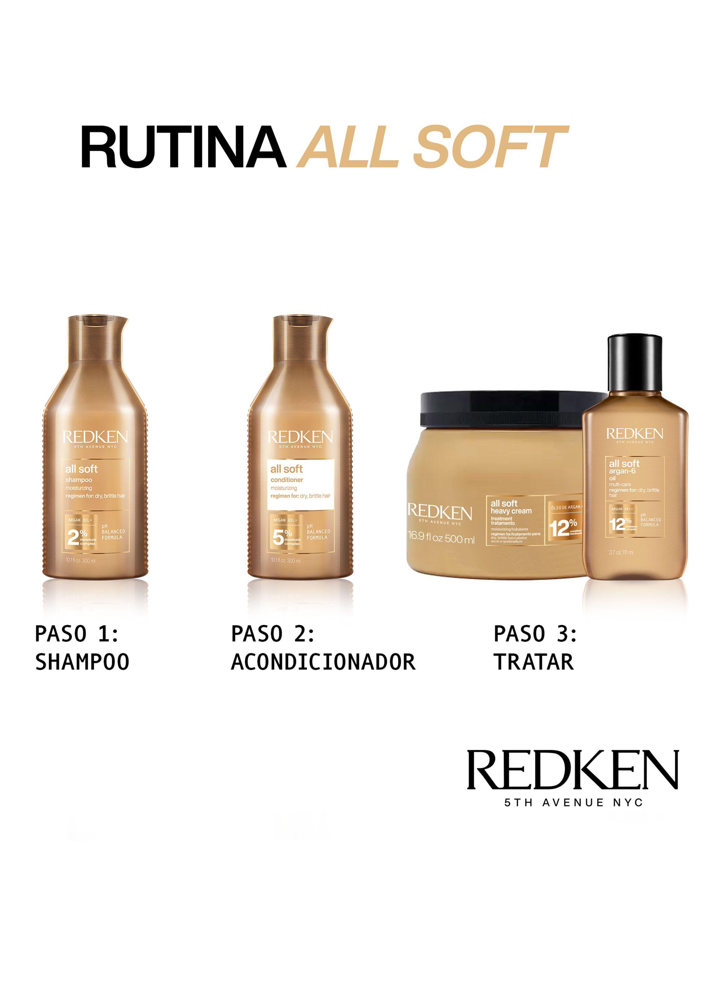 Máscara de Tratamiento XL Hidratante Cabello Seco Heavy Cream All Soft 500ml-3