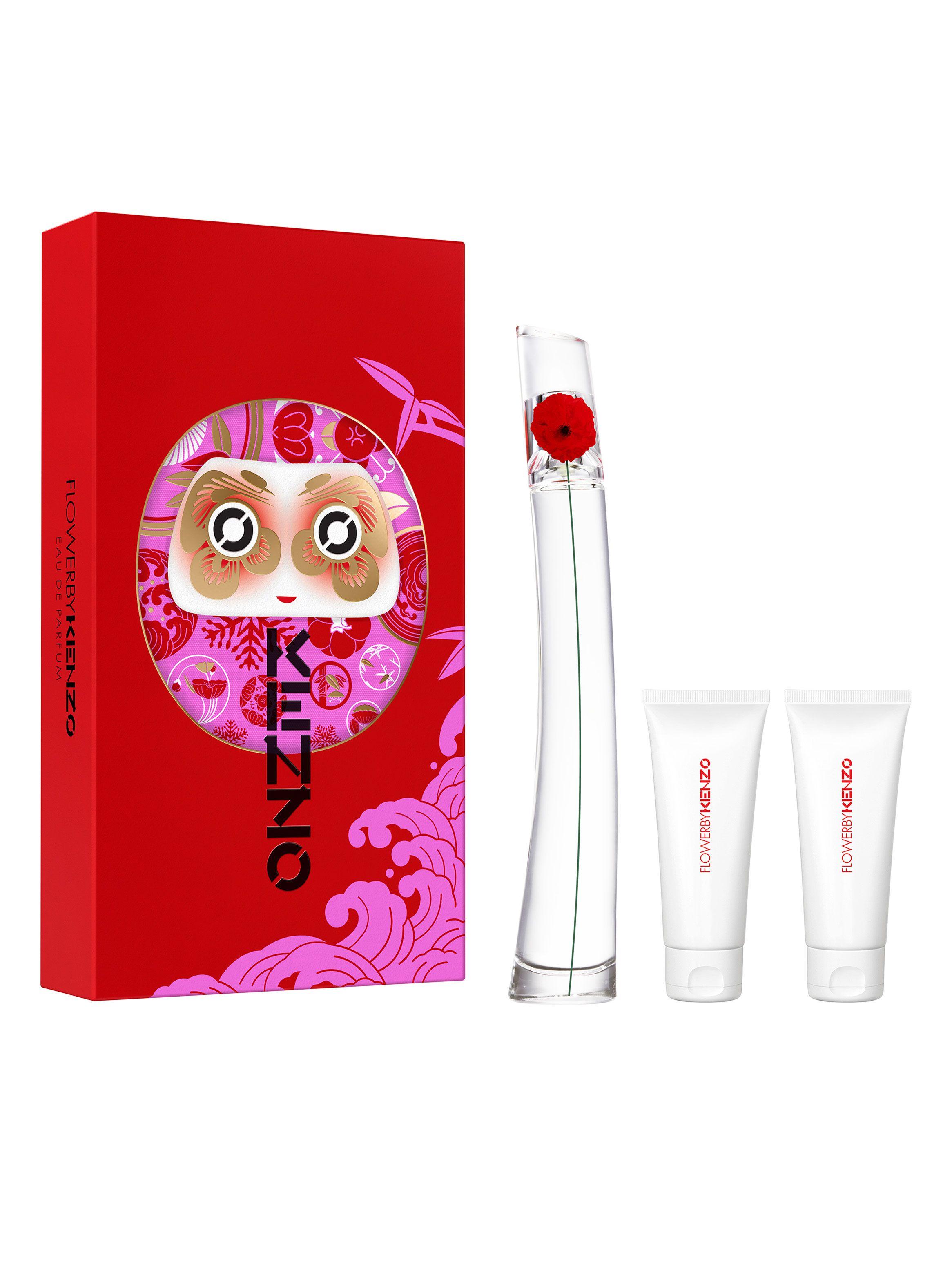 Set Perfume Flower By Kenzo EDP Mujer 100 ml+ Gel de Ducha 75 ml+ Loción corporal 75 ml-1