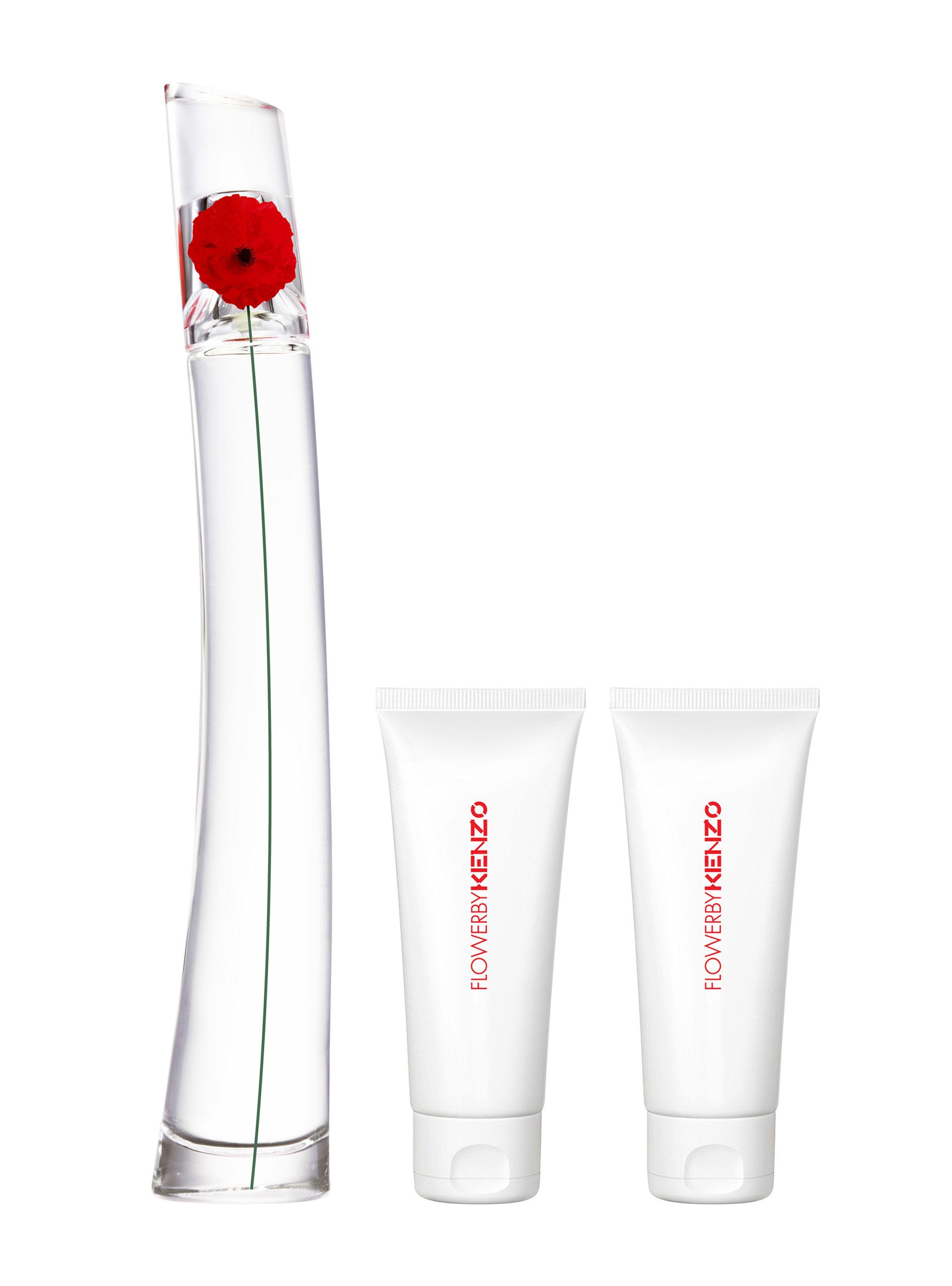 Set Perfume Flower By Kenzo EDP Mujer 100 ml+ Gel de Ducha 75 ml+ Loción corporal 75 ml-0