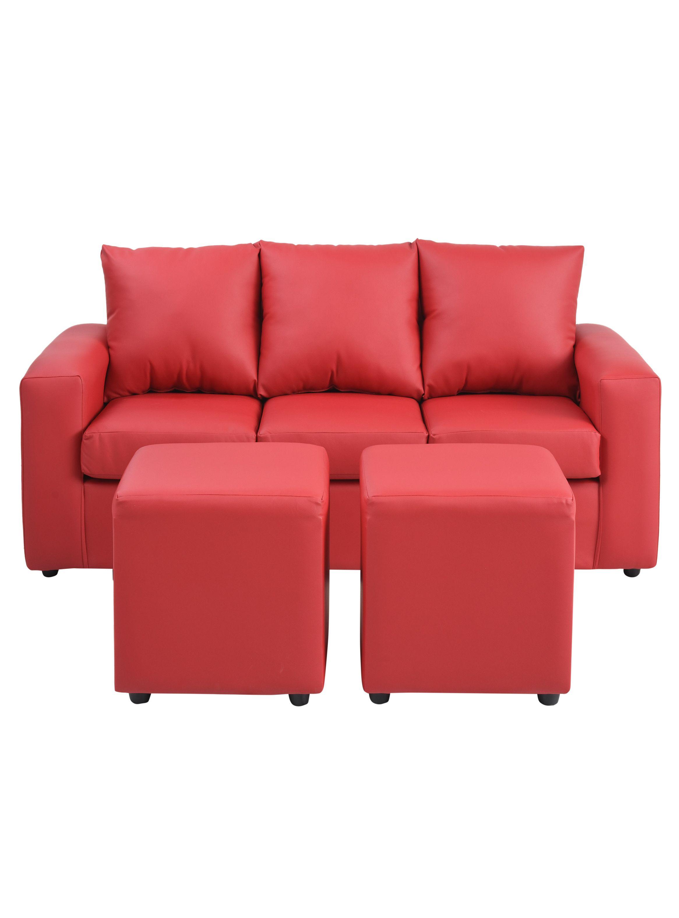 Juego de Living Kendy Sofá 3C + 2 Poufs Bodevir-0