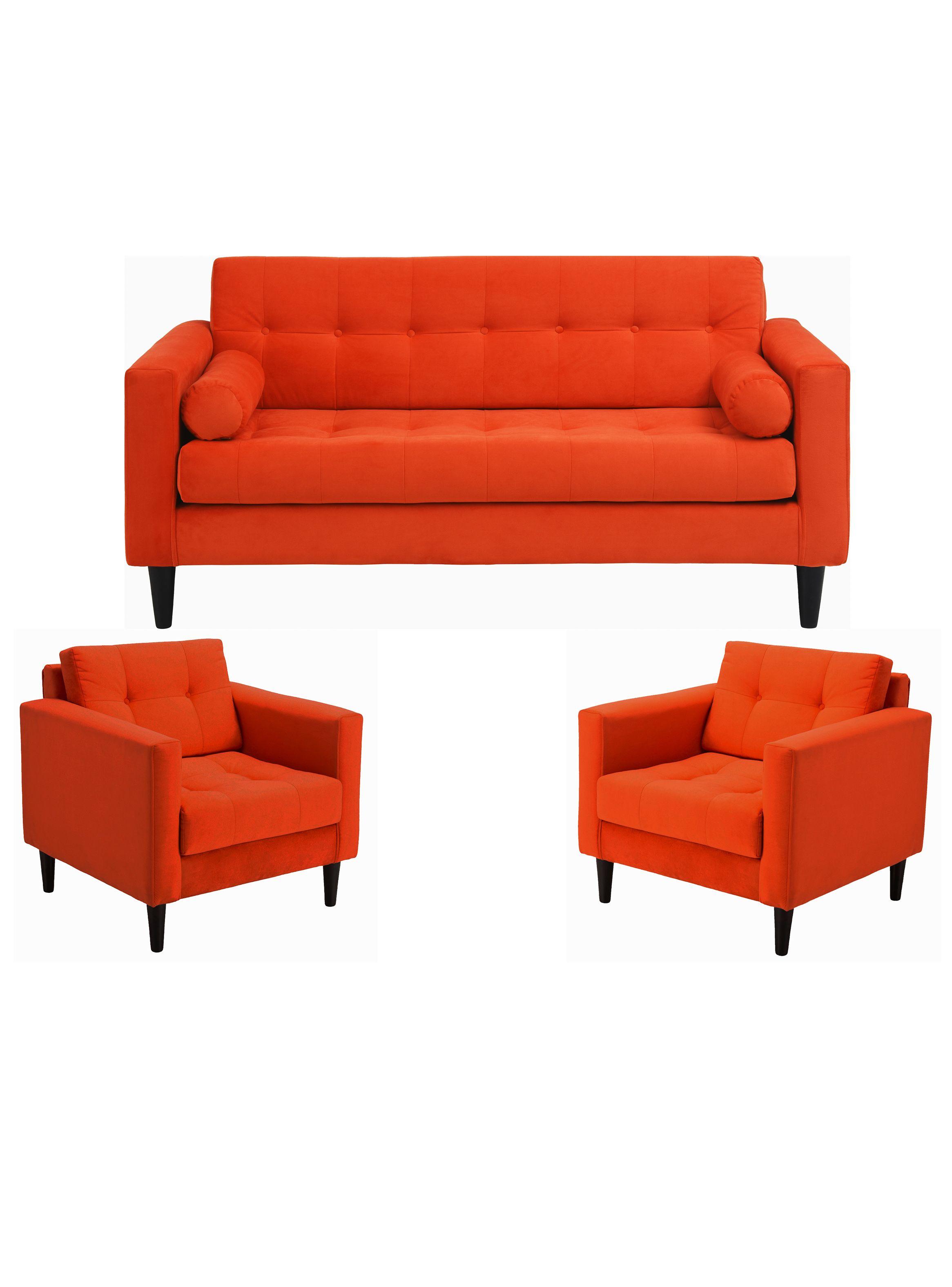 Juego Retro 3C + 2 Sillones Felpa-0