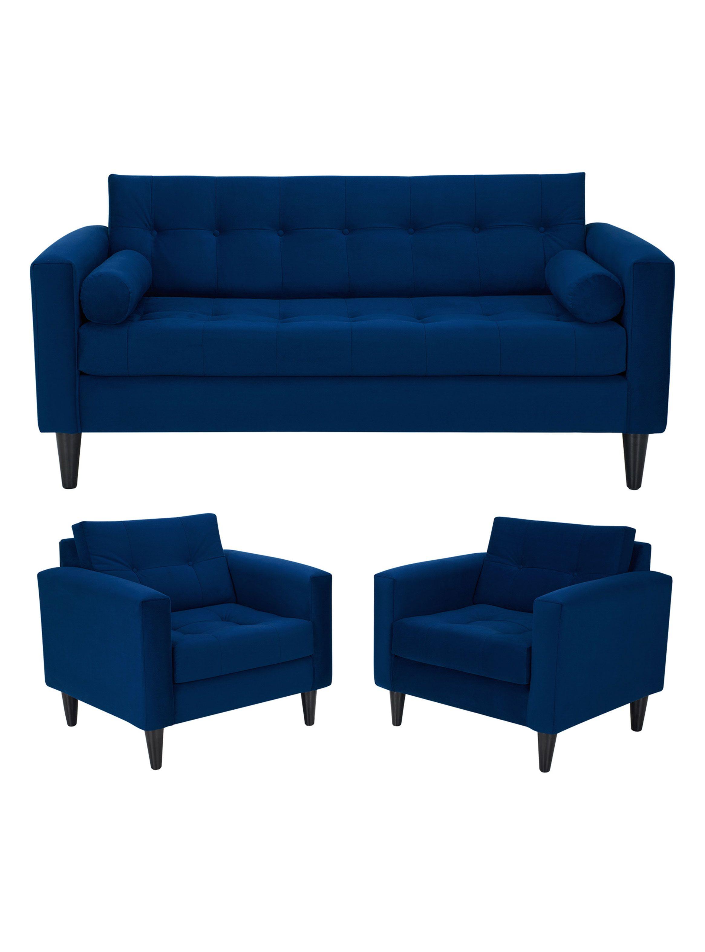 Juego Retro 3C + 2 Sillones Felpa-0
