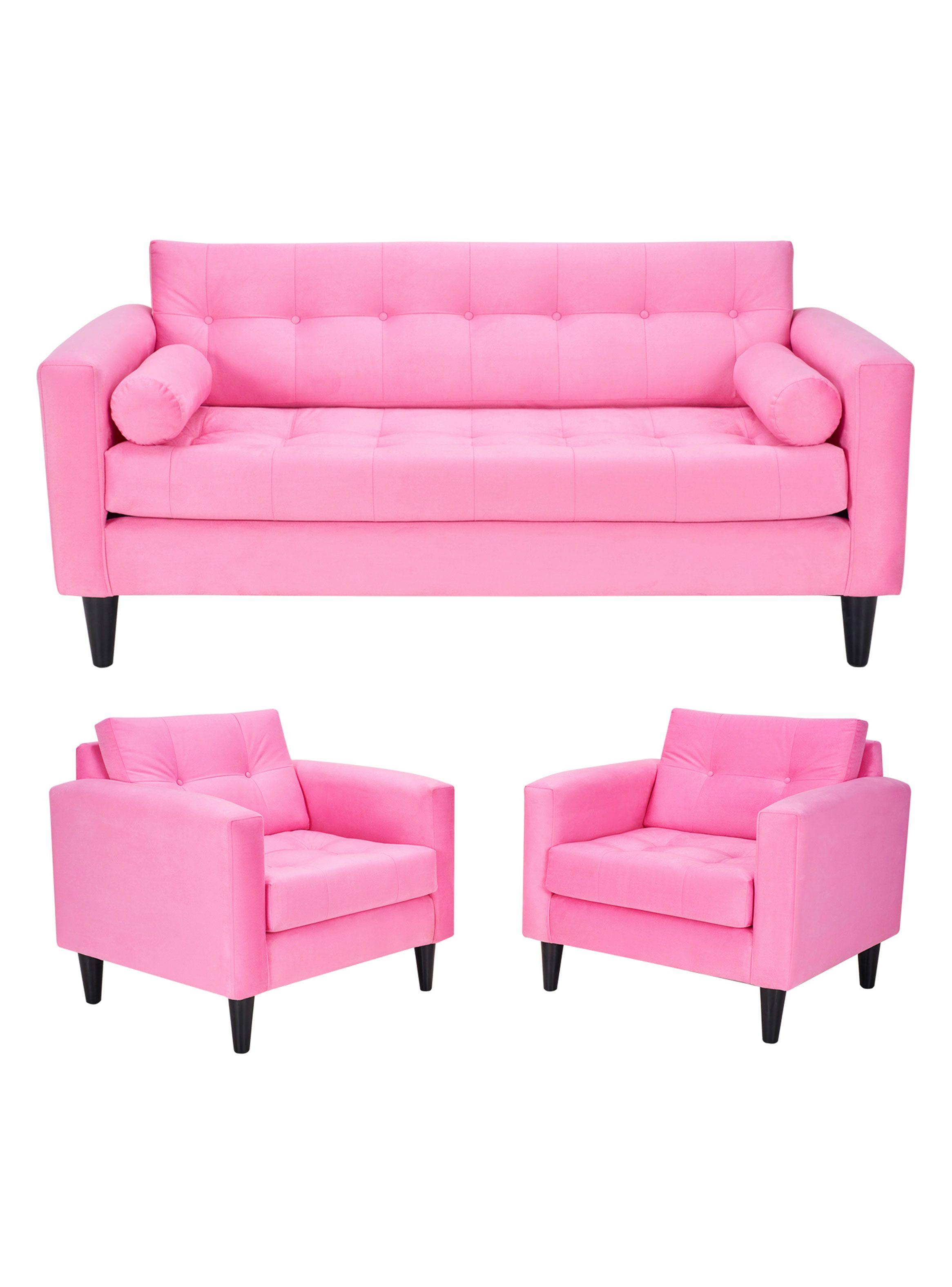 Juego Retro 3C + 2 Sillones Felpa-0