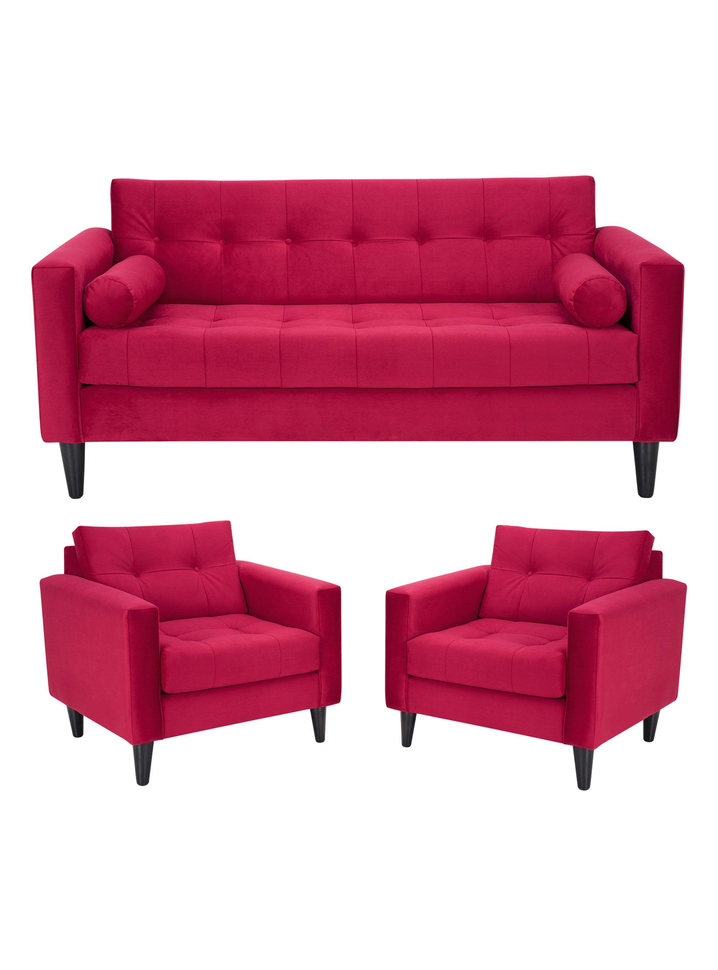 Juego Retro 3C + 2 Sillones Felpa-0