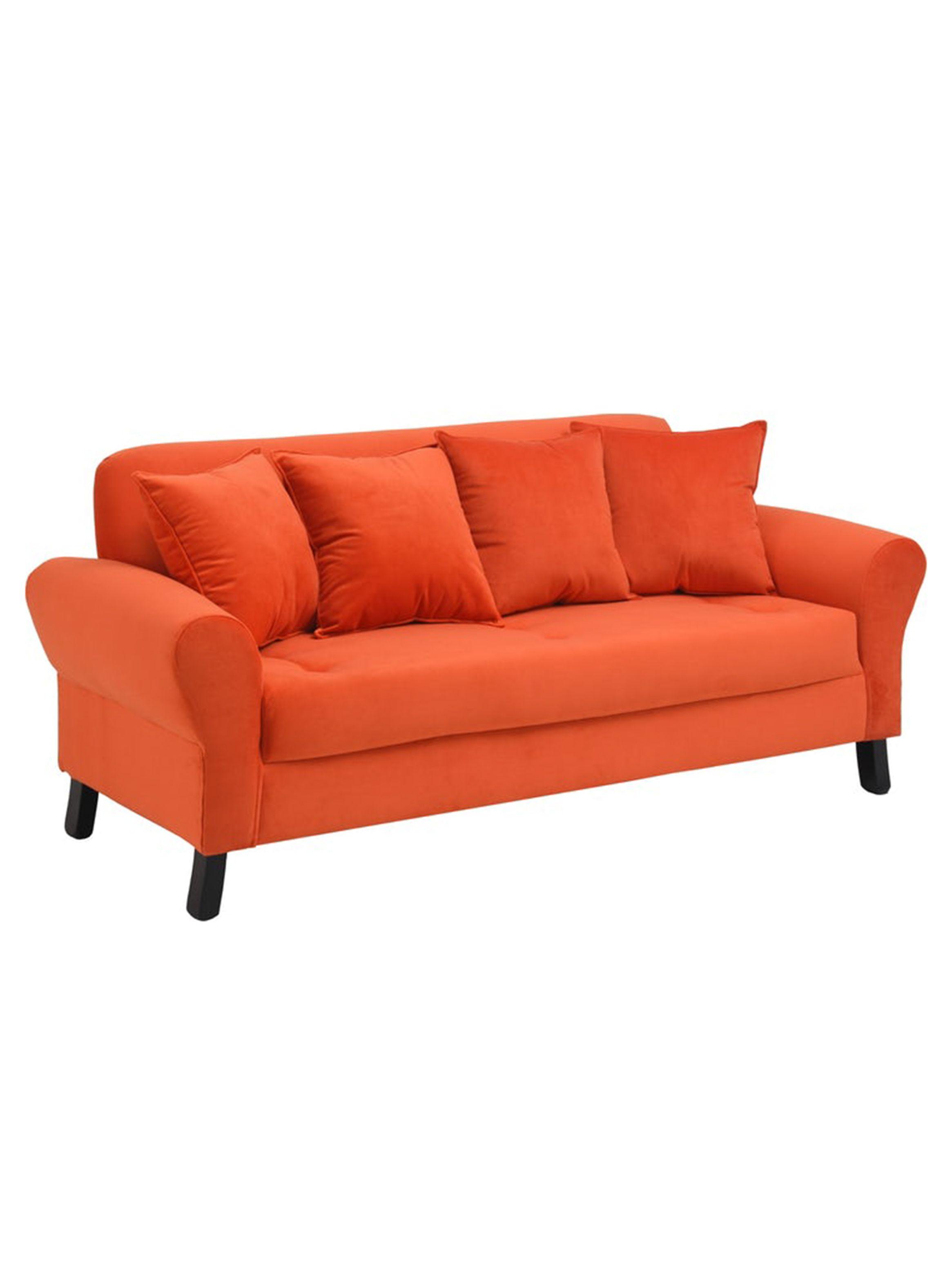 Sofá Lua 3C + 2 Poufs Felpa-1