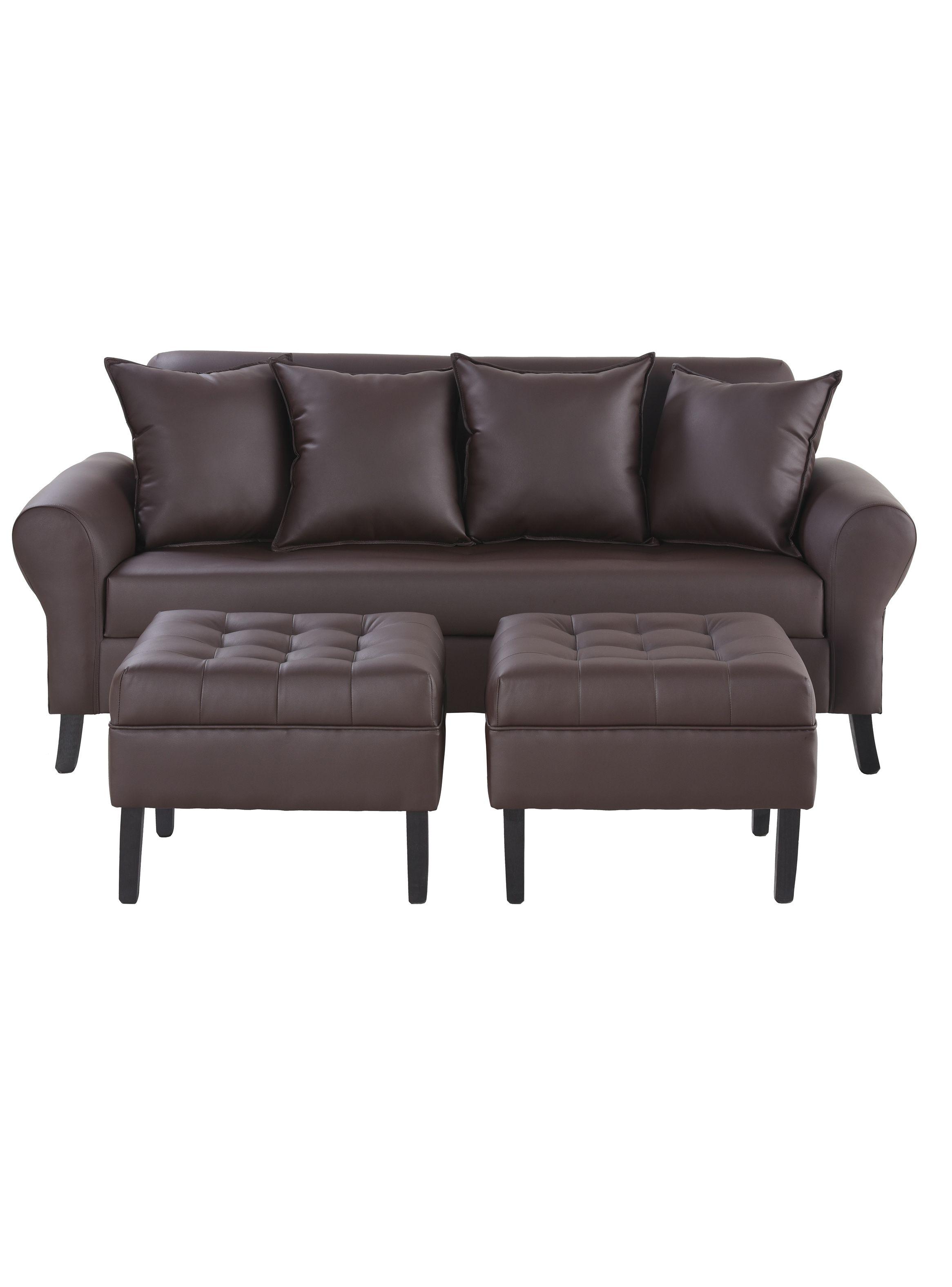 Juego de Living Lua Sofá 3C + 2 Poufs Bodevir-0