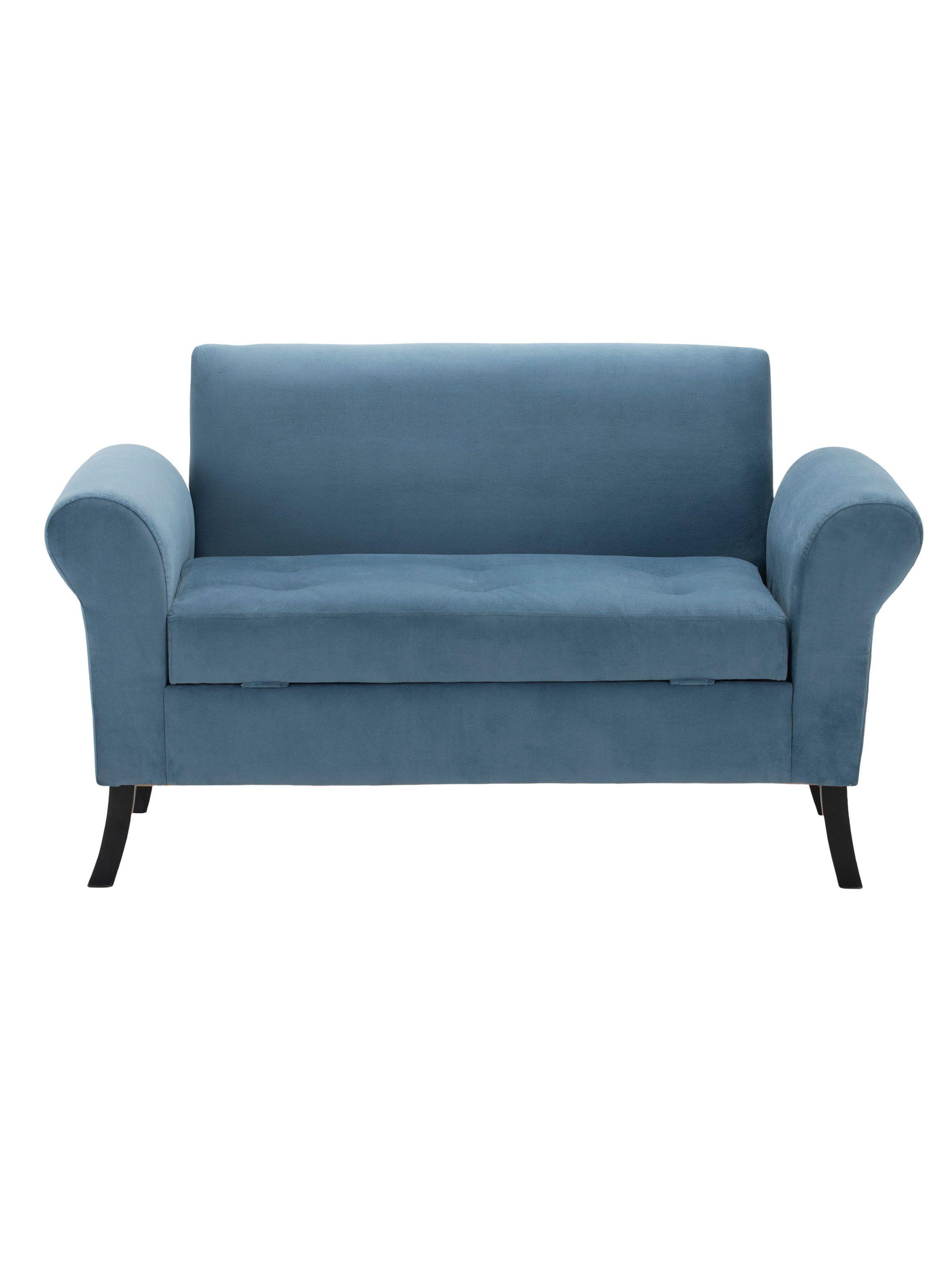 Banqueta con Baúl + Respaldo Felpa Lua-0