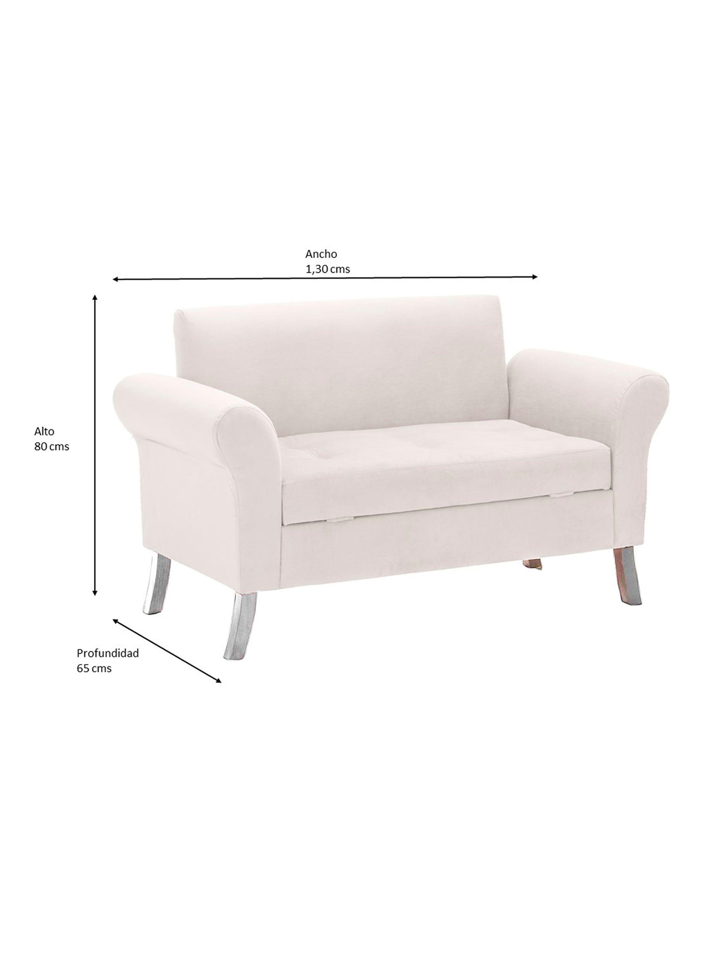 Banqueta con Baúl + Respaldo PU Lua-1