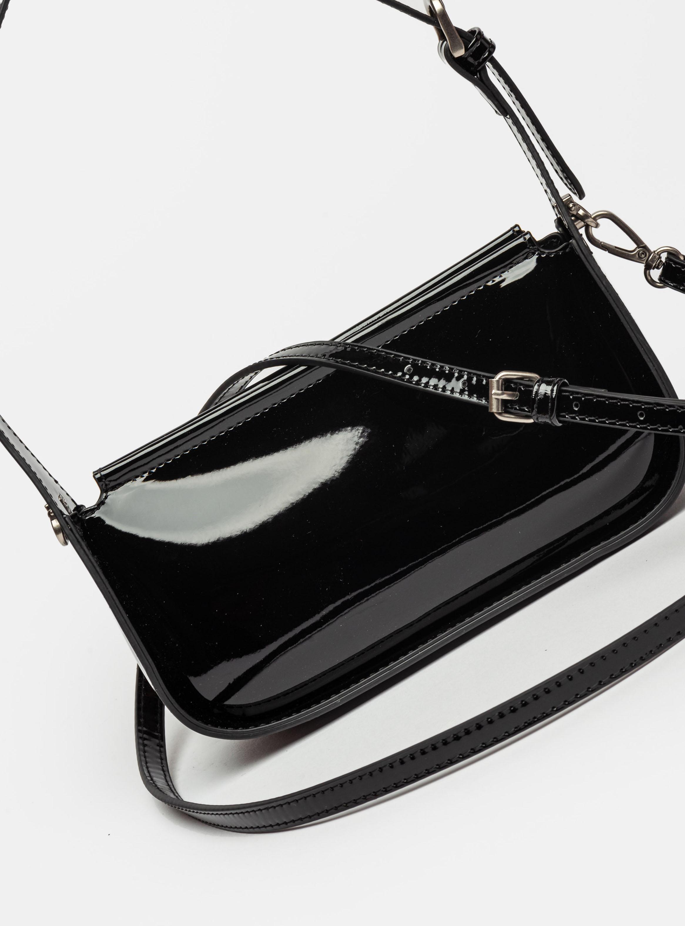 Cartera al Hombro Leaf Negro-2