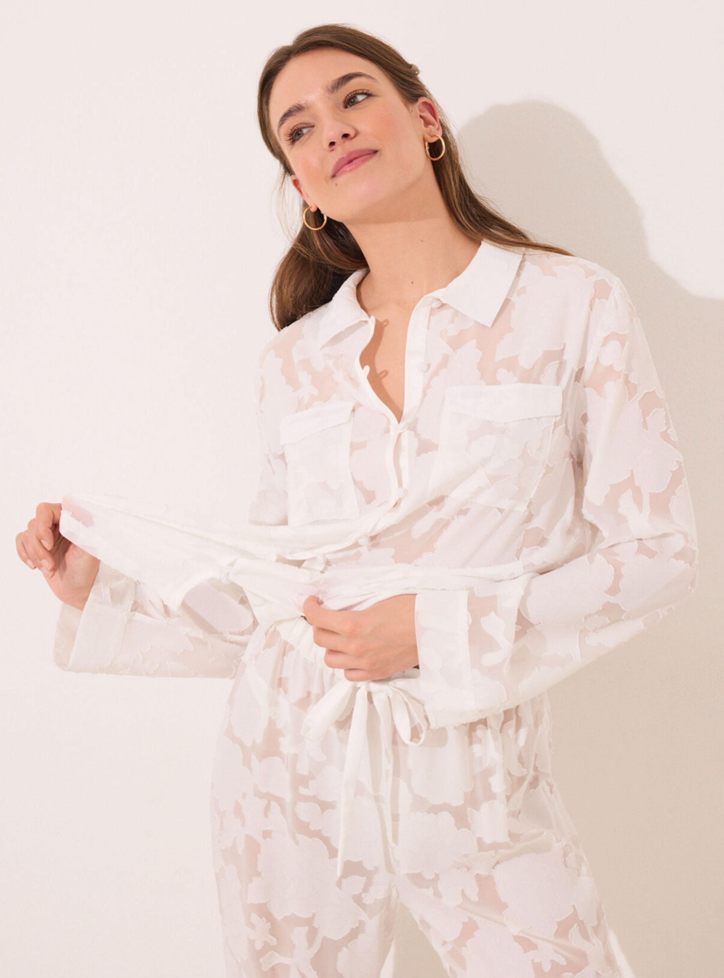 Pijama Camisero Largo Satén-2