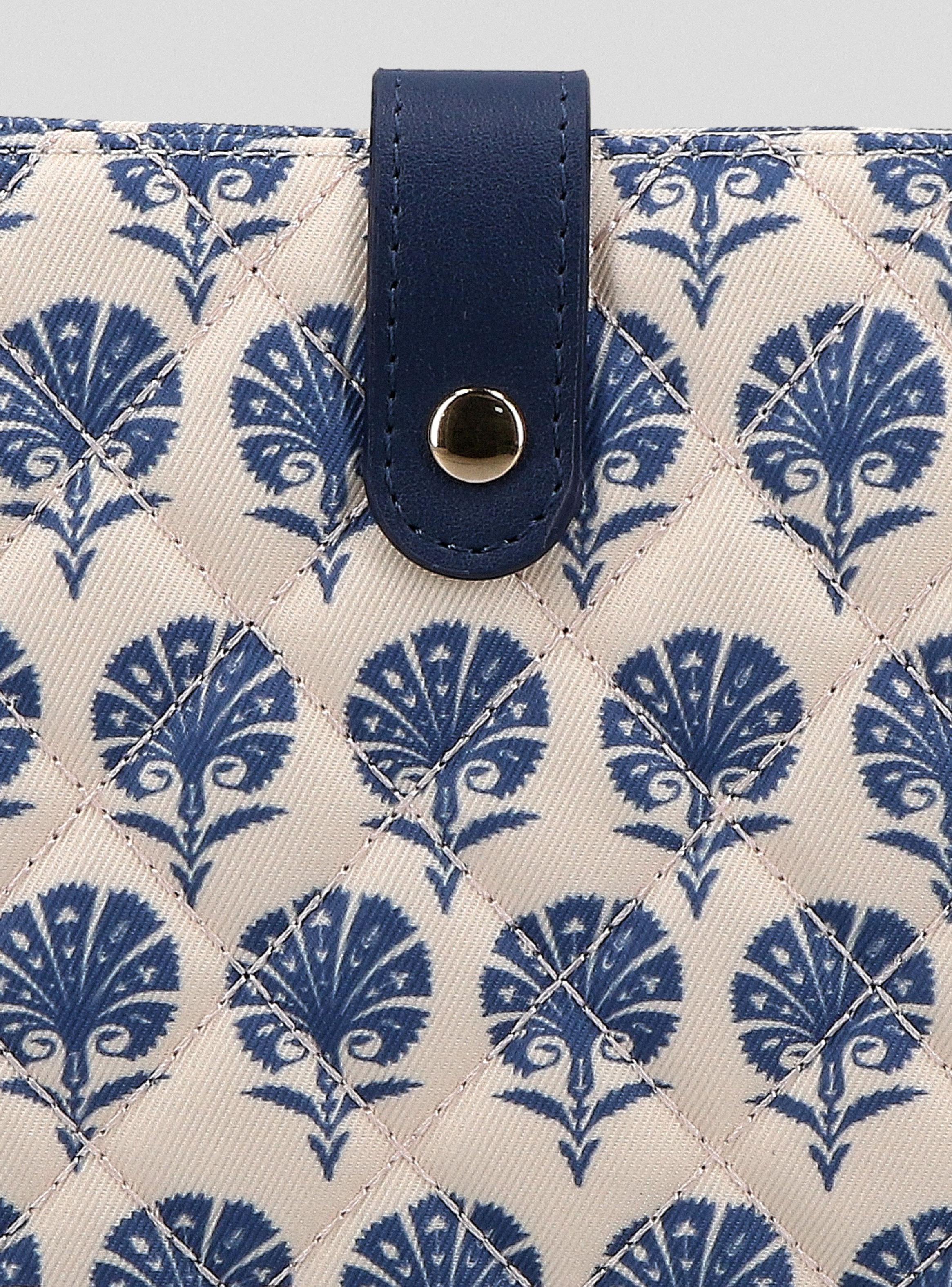 Billetera de Viaje Estampado Azul-4
