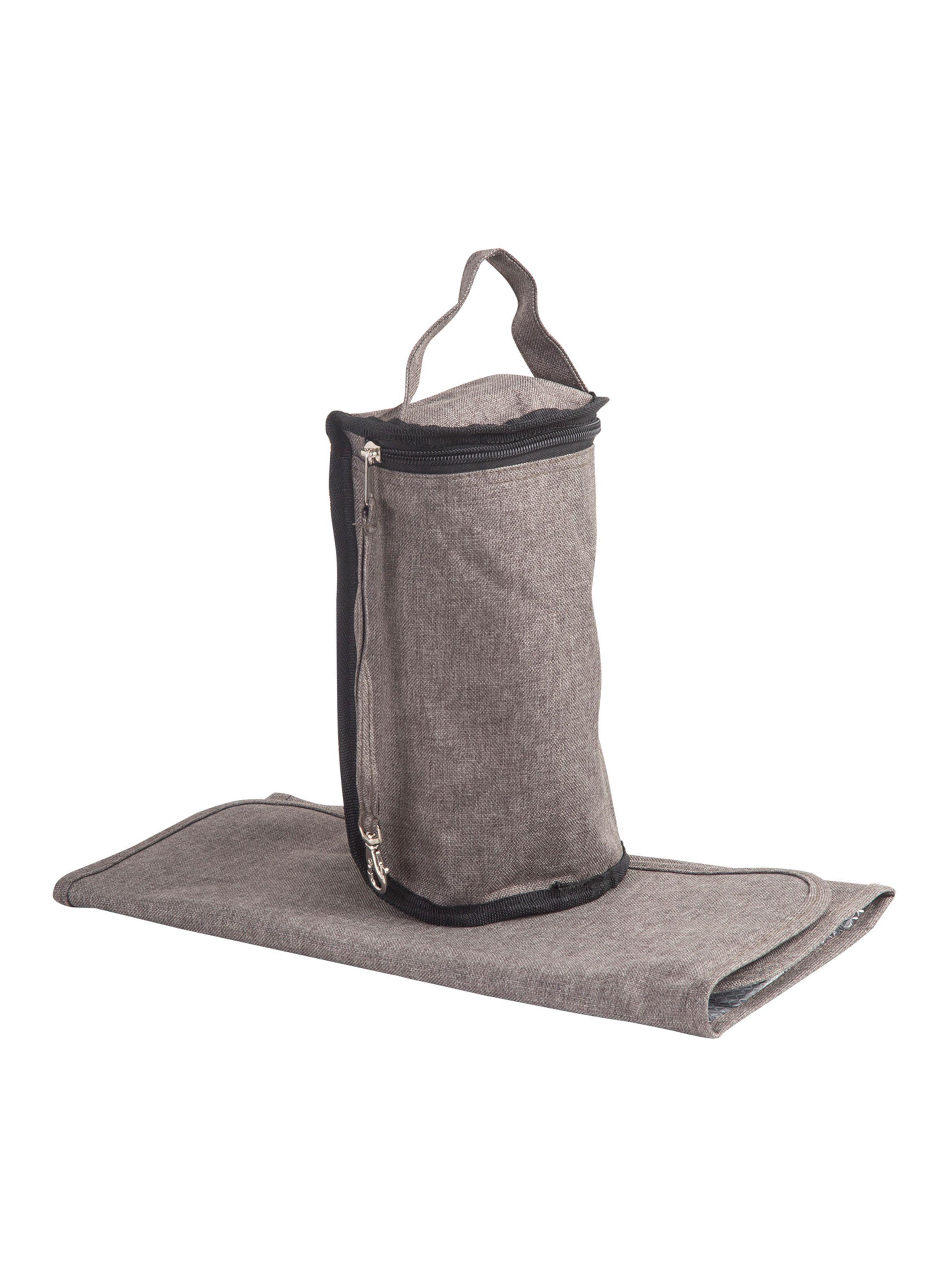 Bolso Maternal Con Porta Mamadera & Mudador Beige Bebesit-4