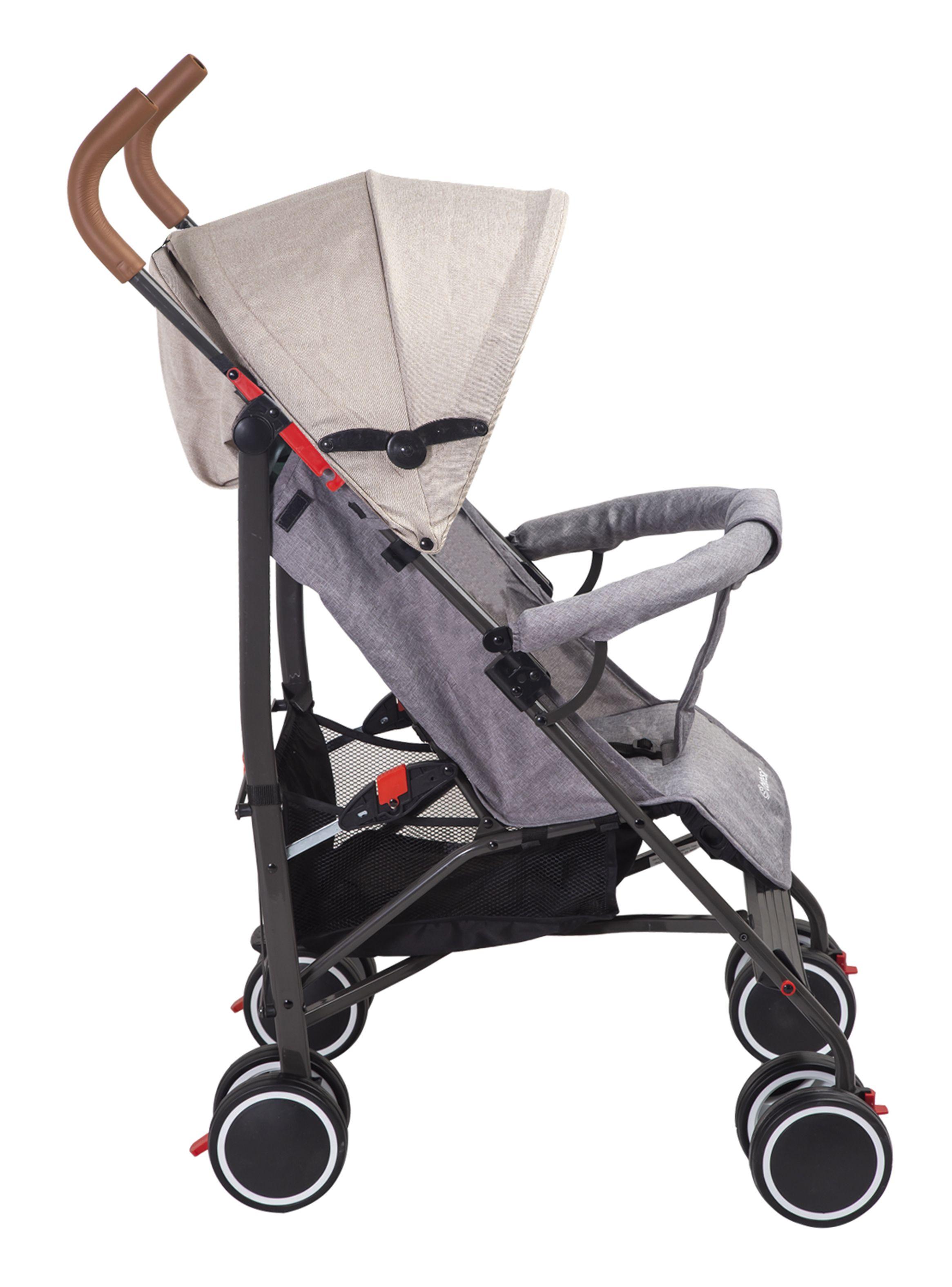 Coche Paragua Clap Melange Beige Bebesit-1