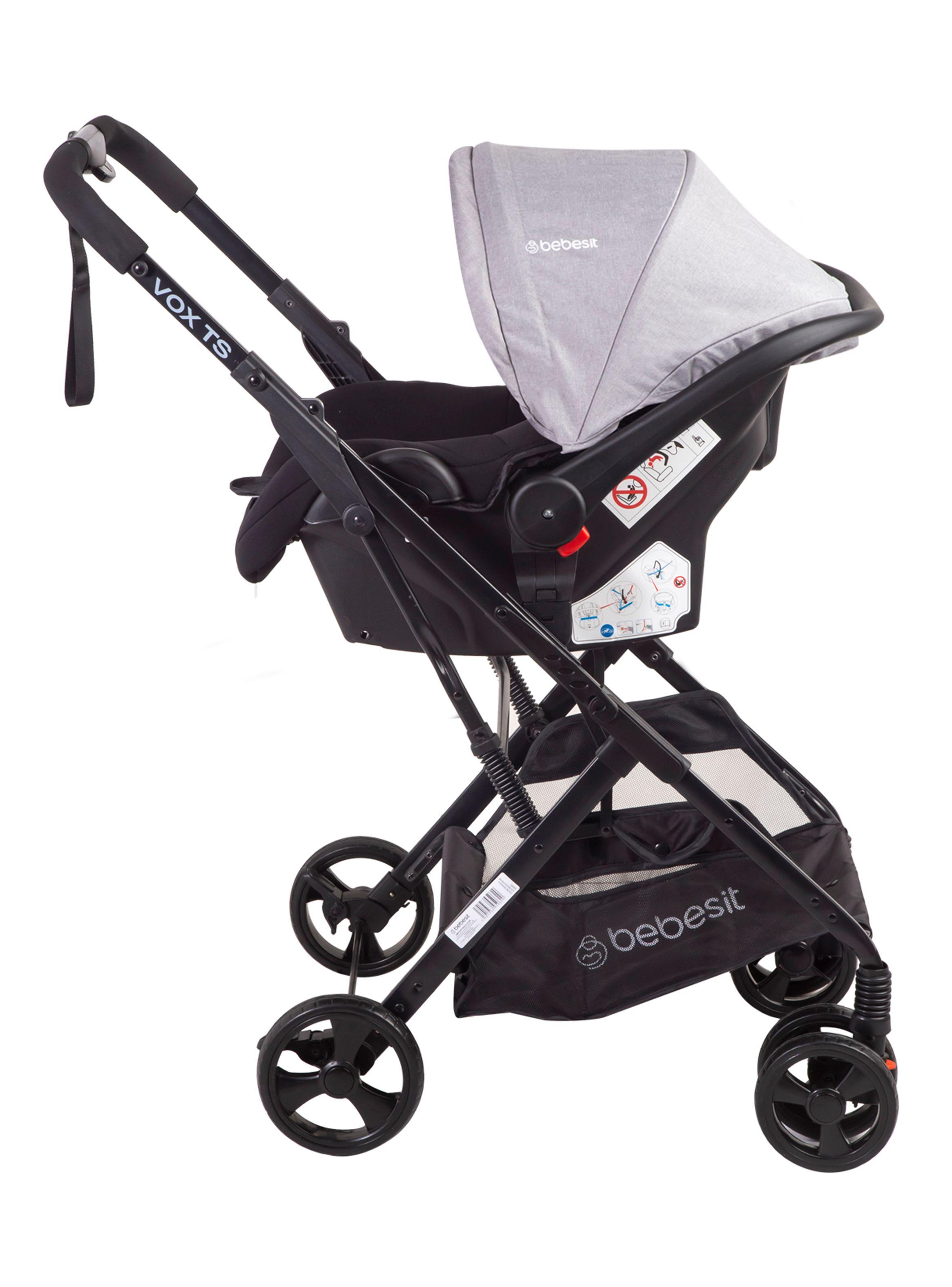 Coche Travel System Vox Gris Bebesit-2
