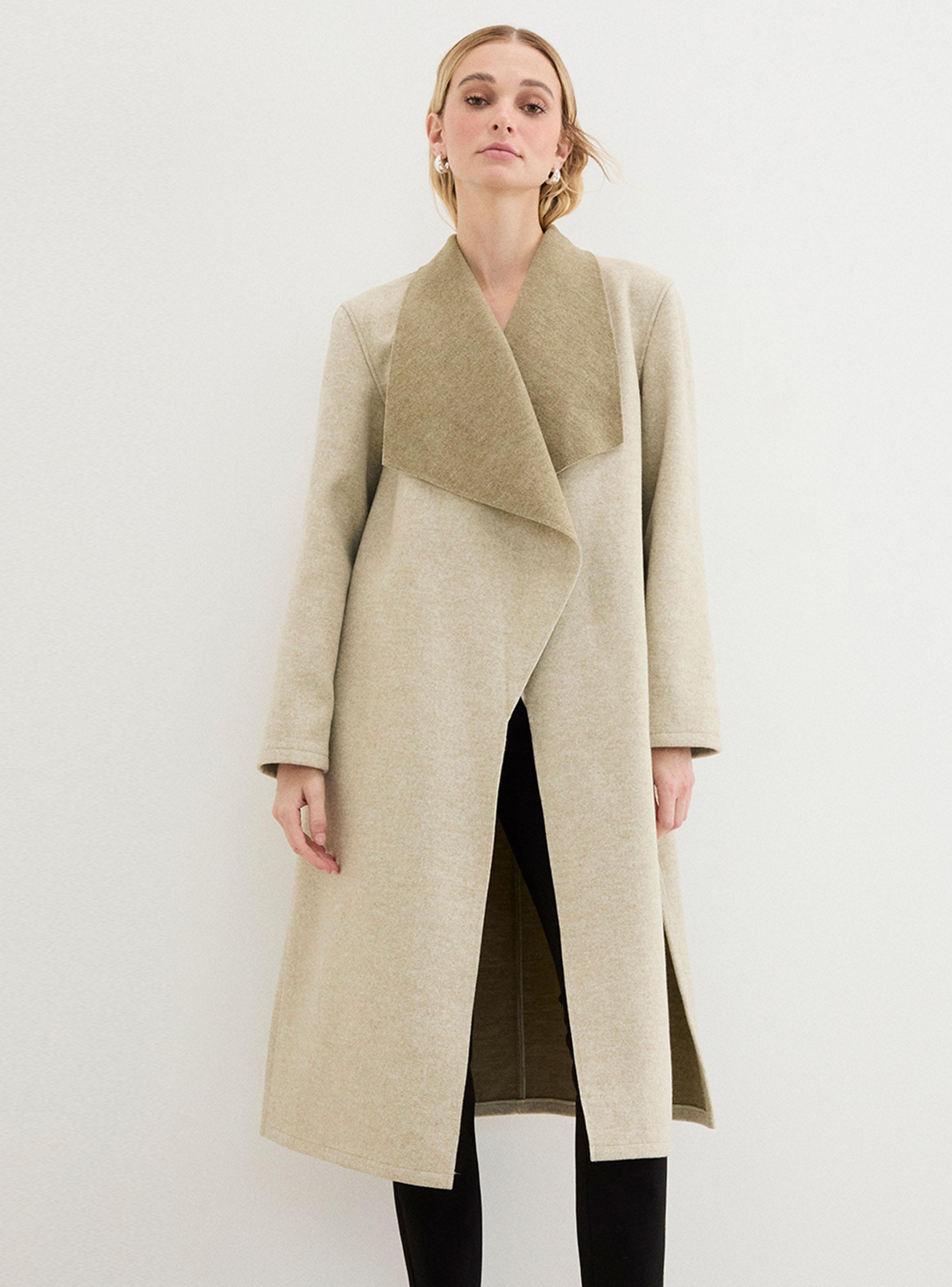 Chaquetón de Tope con Solapa Corte-0