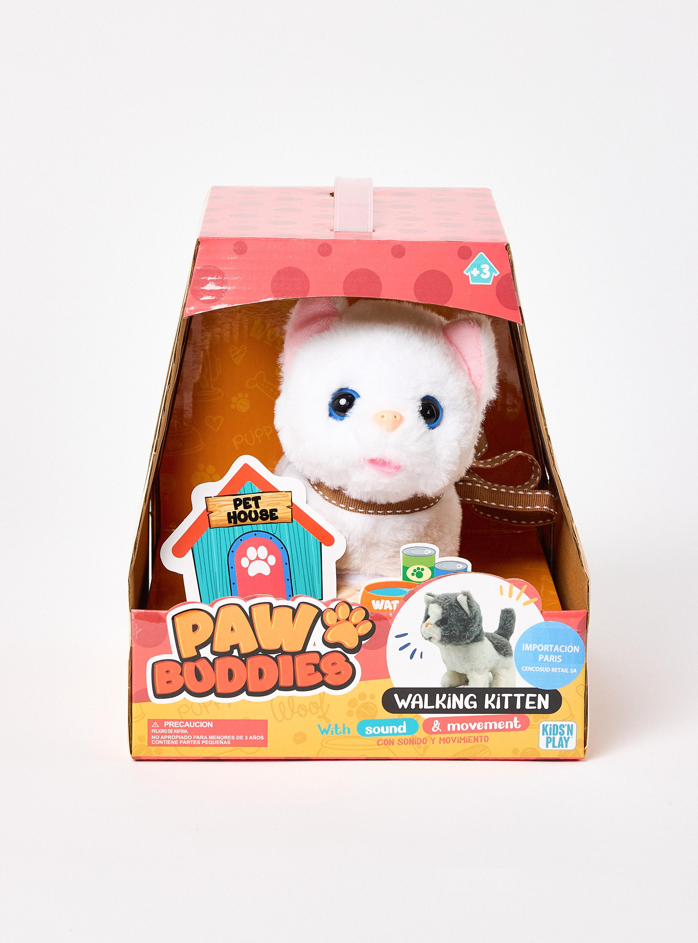 Peluche Gato Mascota Camina y Emite Sonidos-0