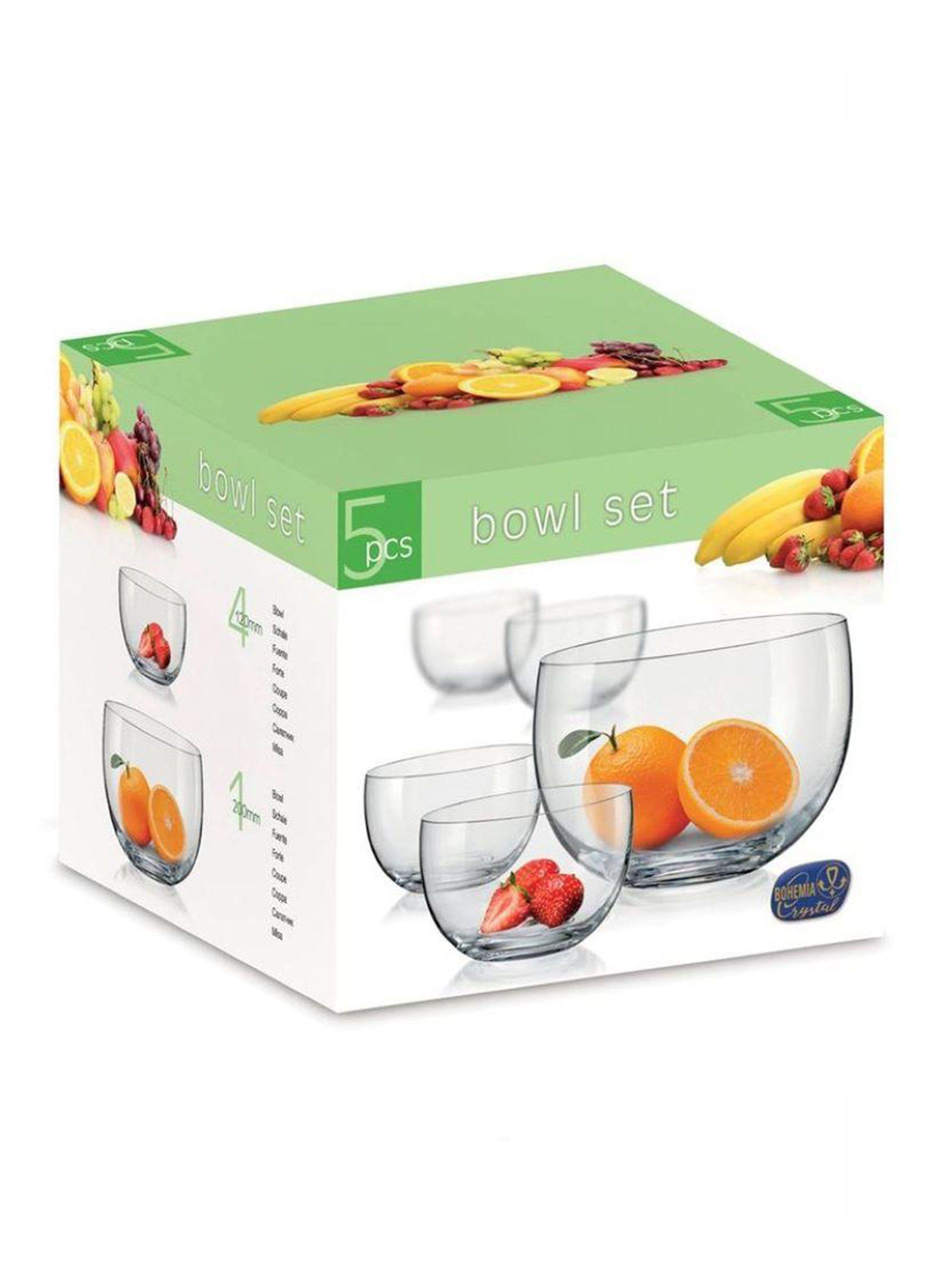 Set Bowl Cristal 5 Piezas-2