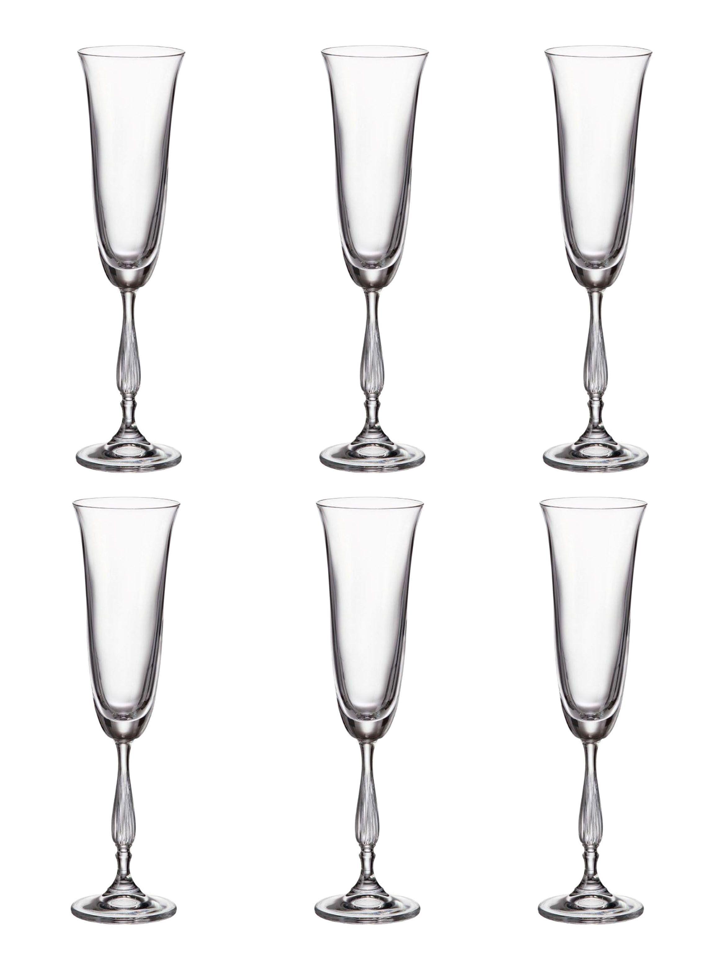Set 6 Copas Champagne Fregatta Bohemia-0