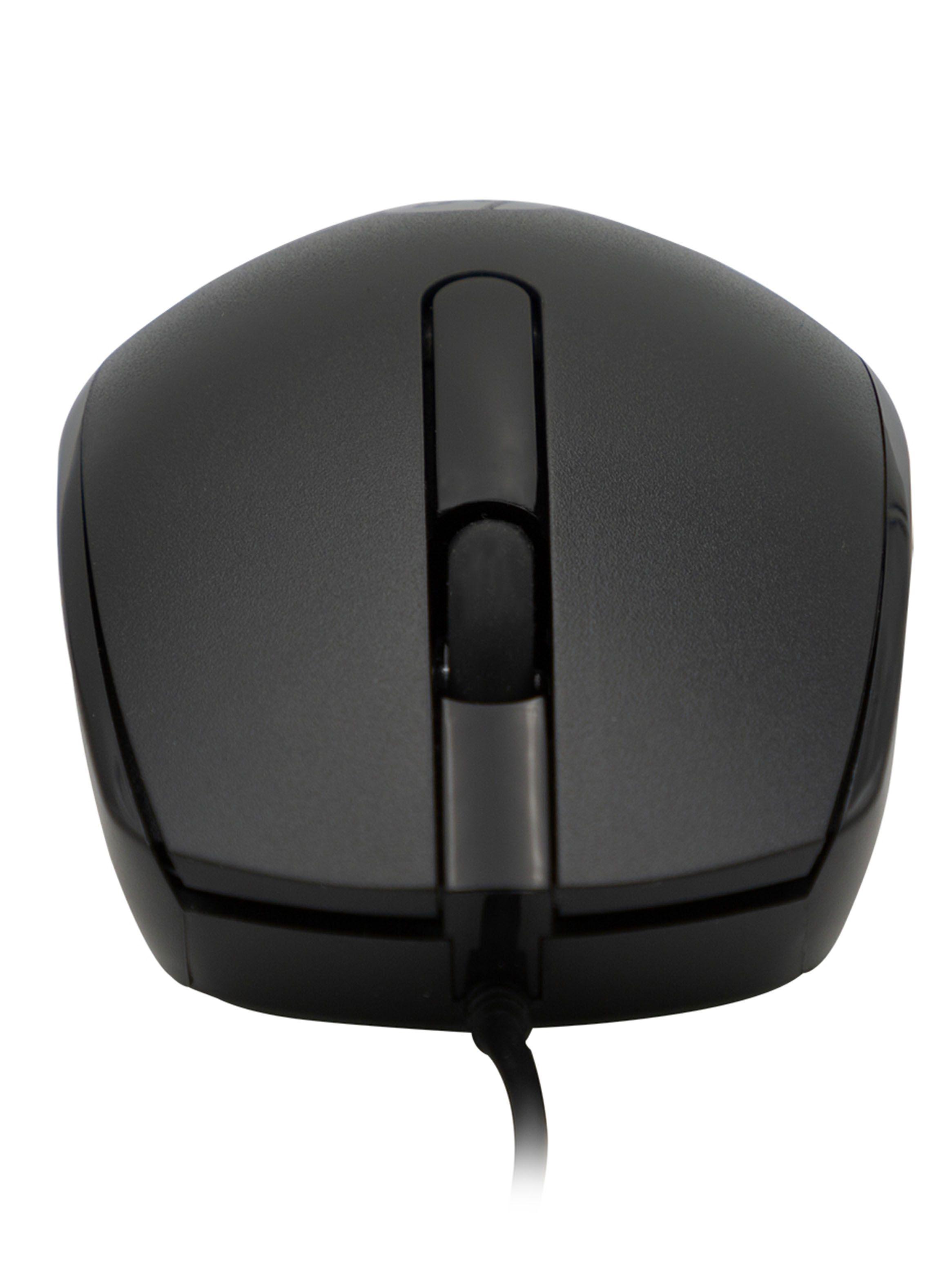 Mouse Alámbrico M10 Negro-3