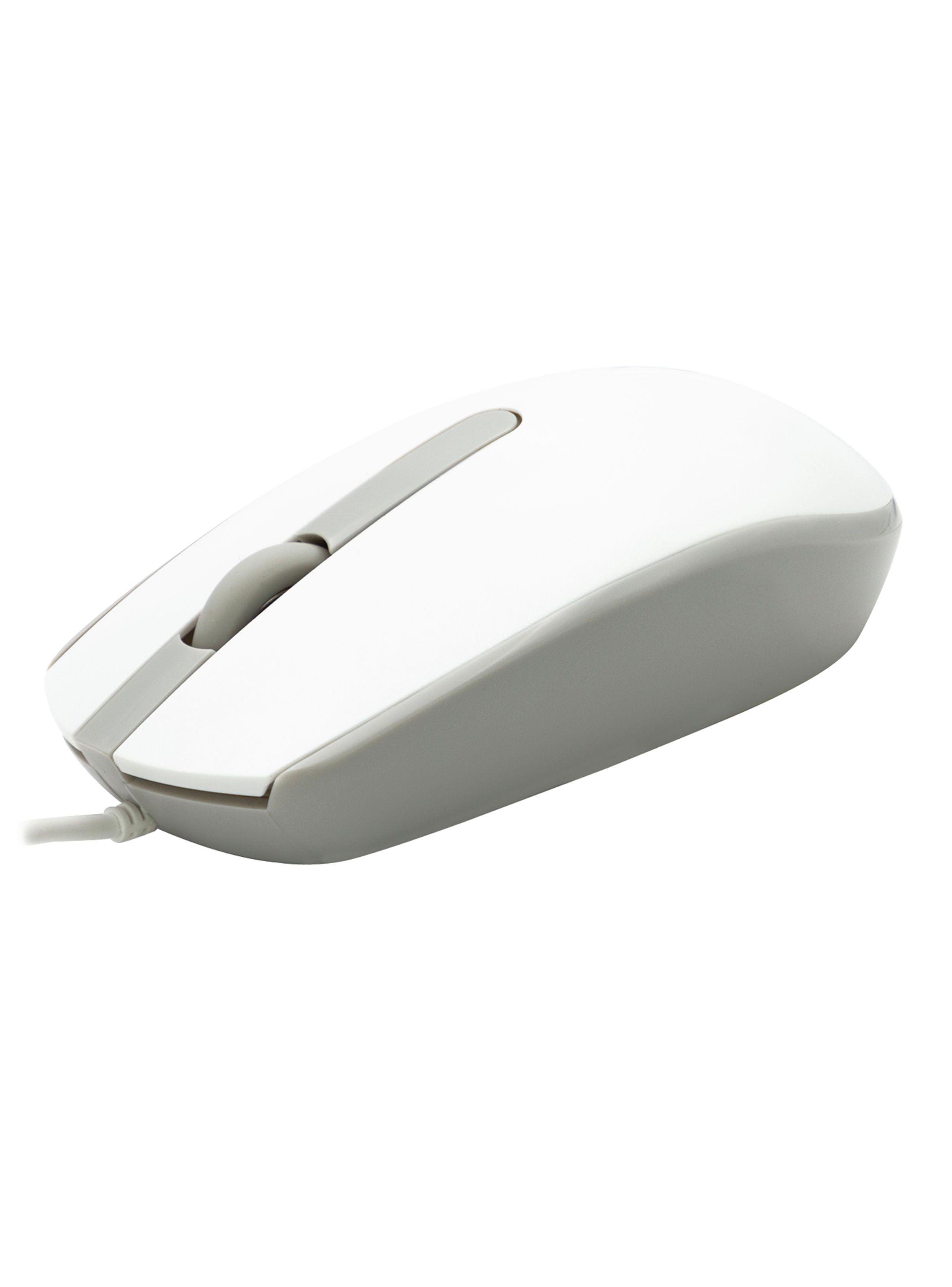 Mouse Alámbrico M10 Blanco-1