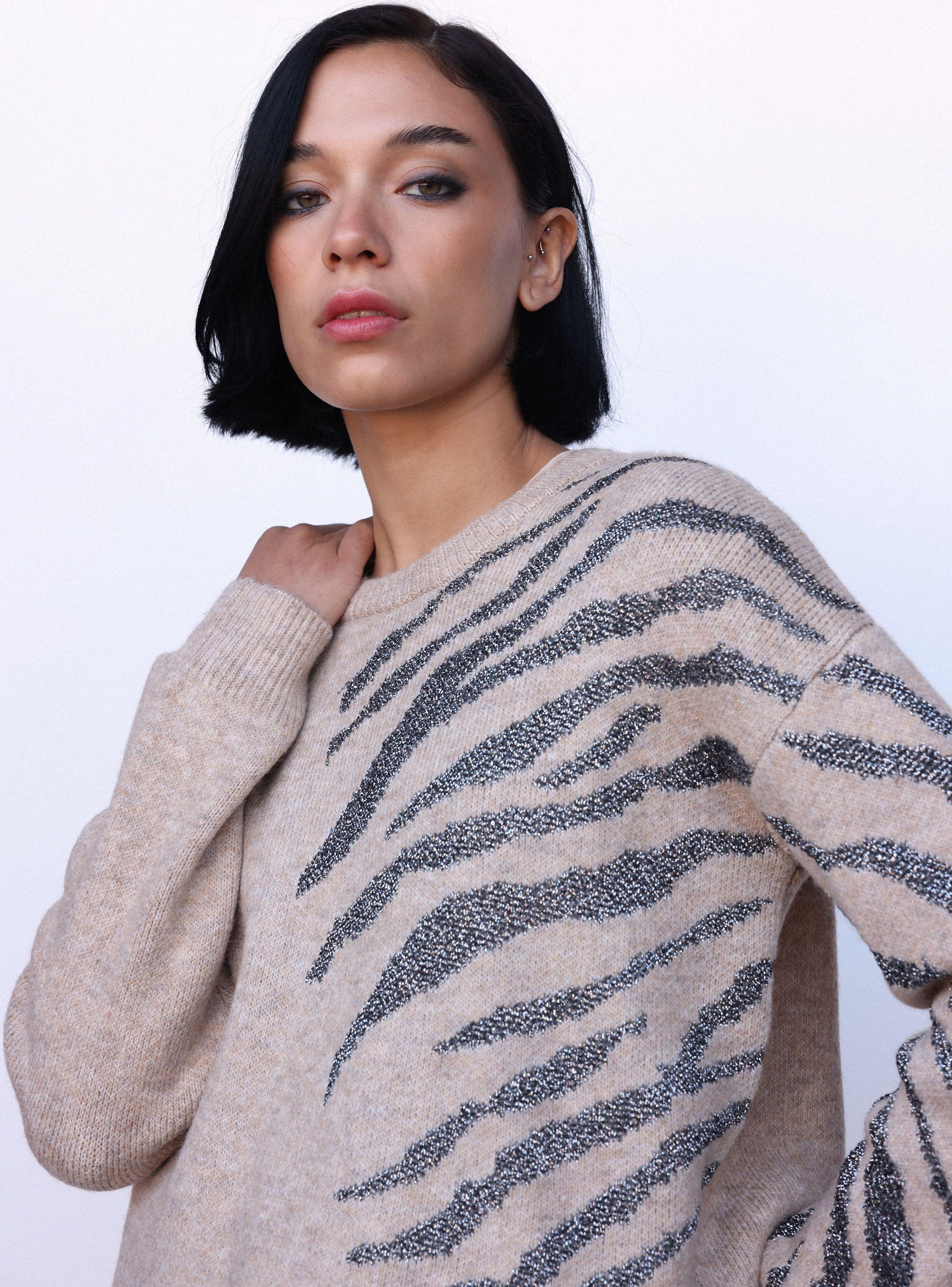 Sweater Diseño Tejido con Lurex-2