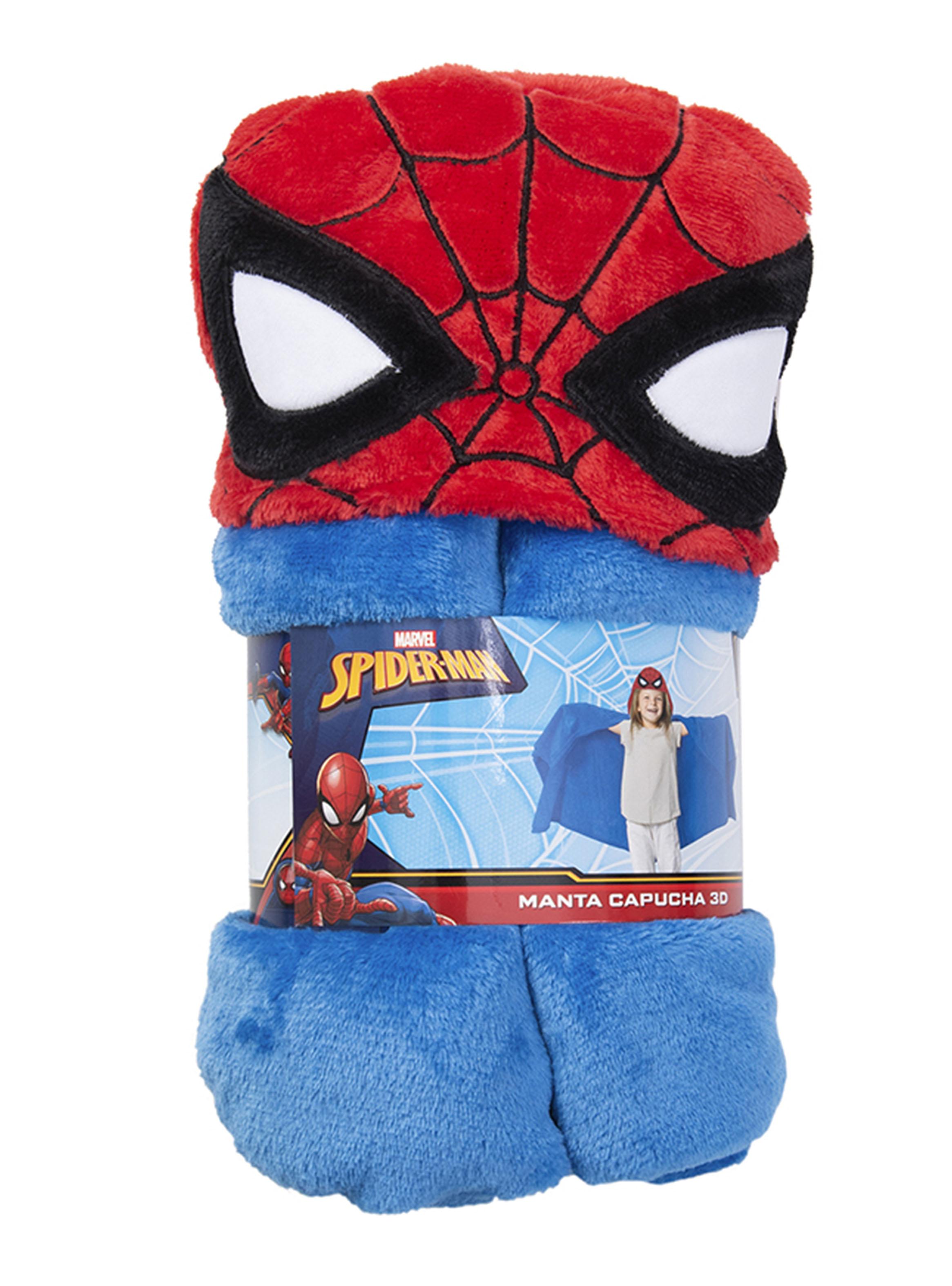 Manta Capucha Spiderman 75x150 cm -2