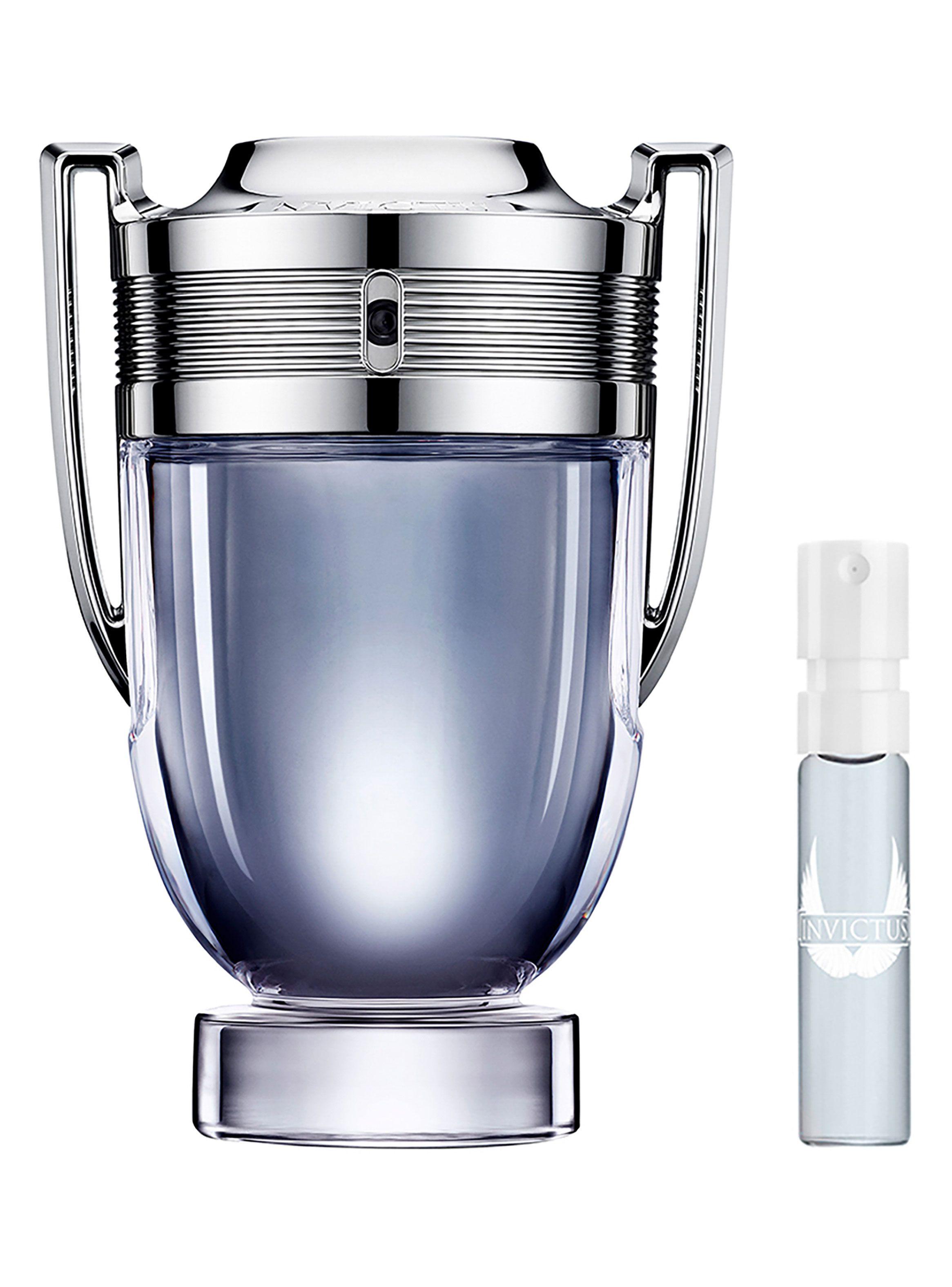 Set Perfume Paco Rabanne Invictus EDT Hombre 100 ml + Mini 1.5 ml-0