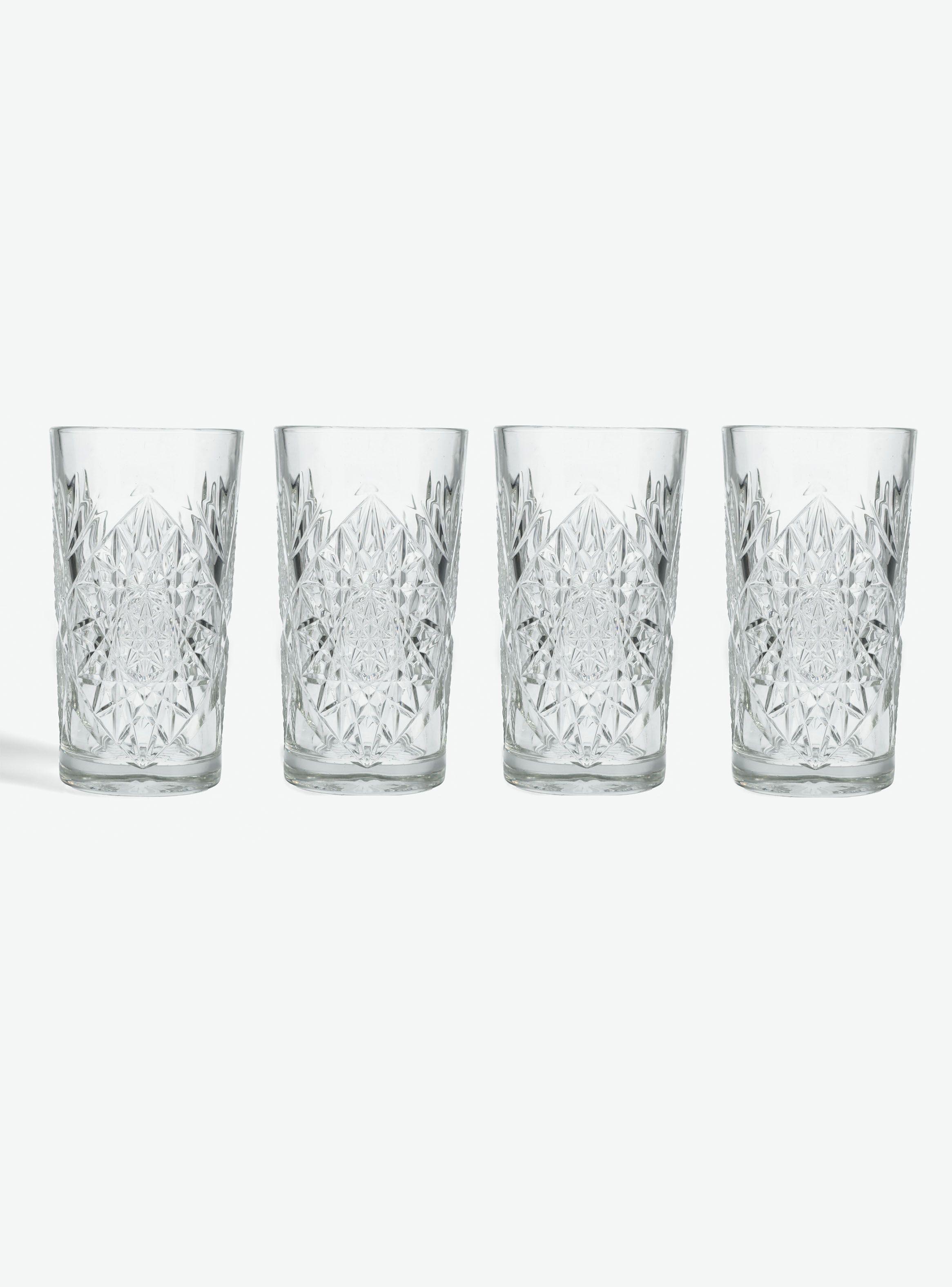 Set 4 Vasos Largos Hobstar Libbey-0