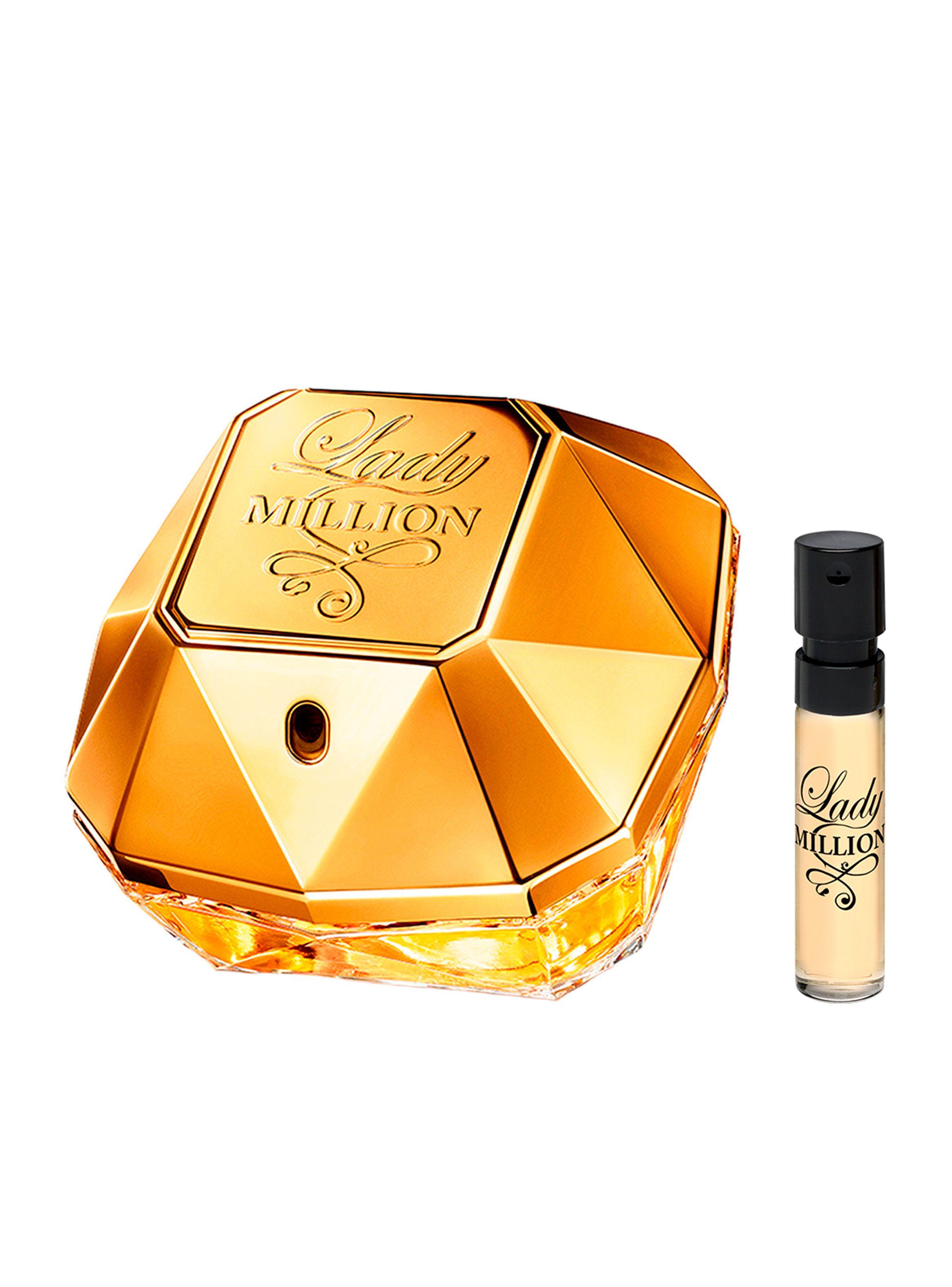 Perfume Mujer Rabanne Lady Million EDP 80 ml + Muestra 1.5 ml-0