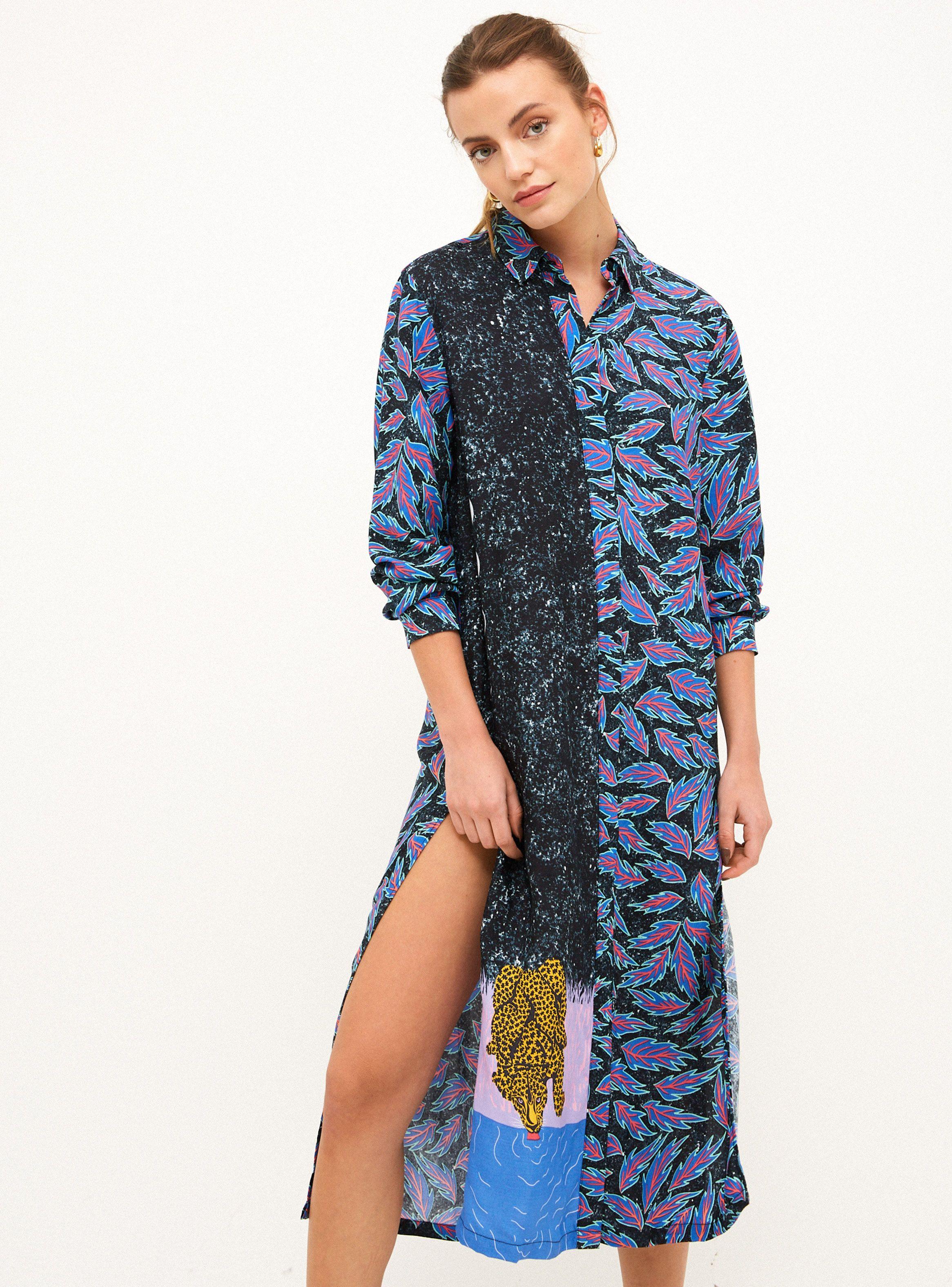 Vestido Camisero Art Gallery Bosquetro-0