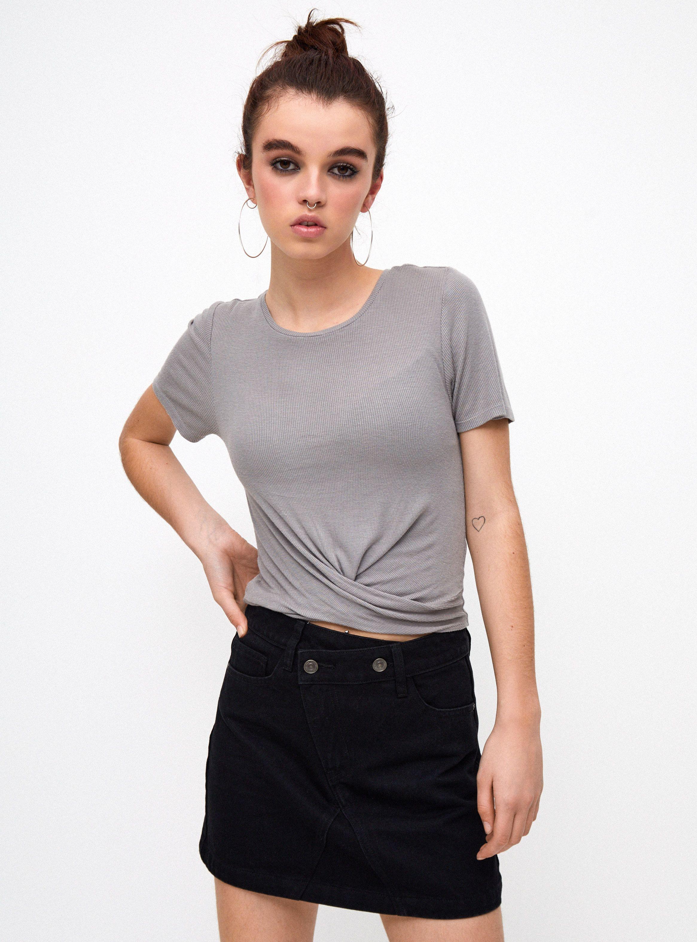 Polera Lavada con Nudo-0