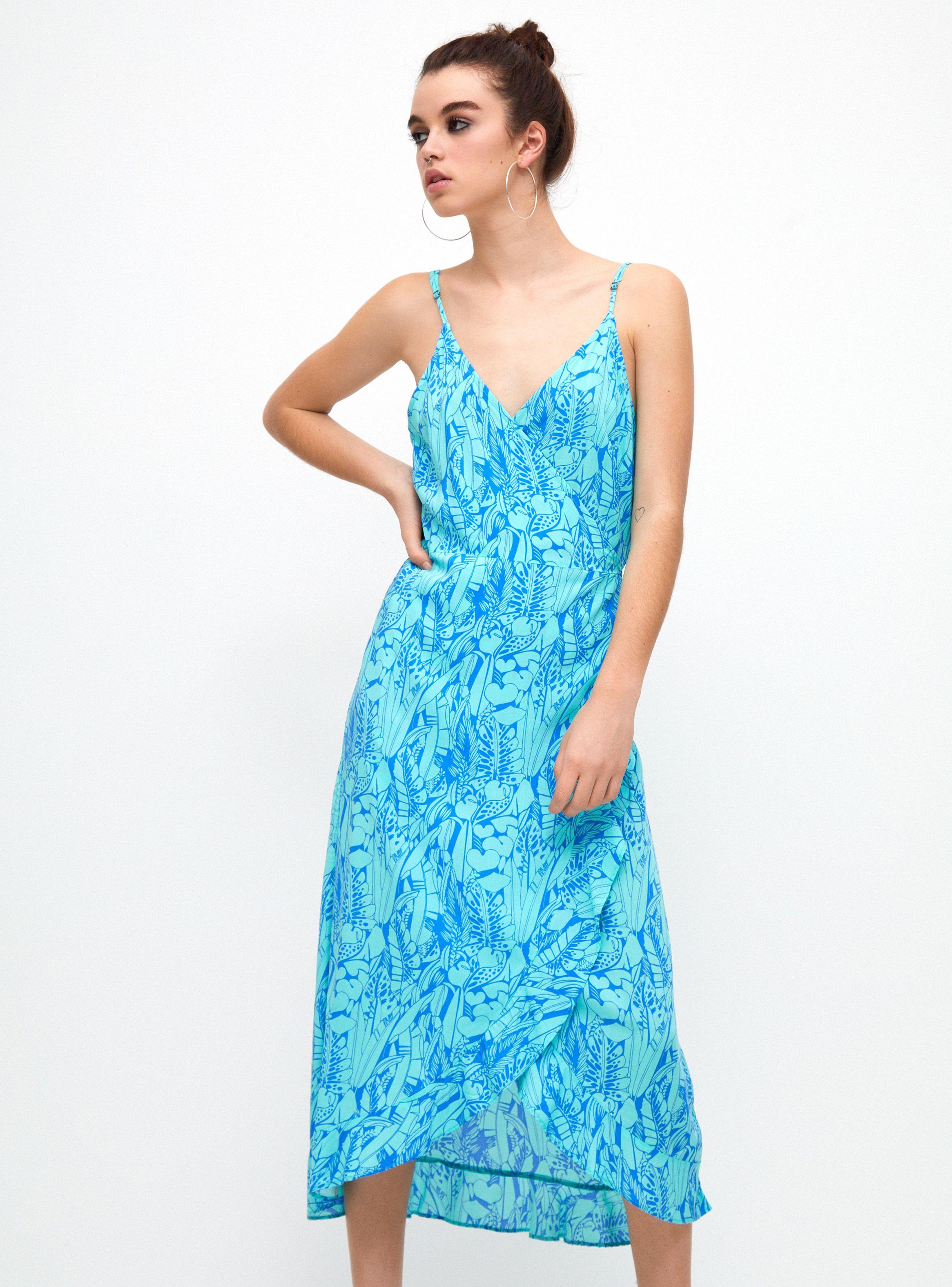 Vestido Wrap Estampado Corte V-0