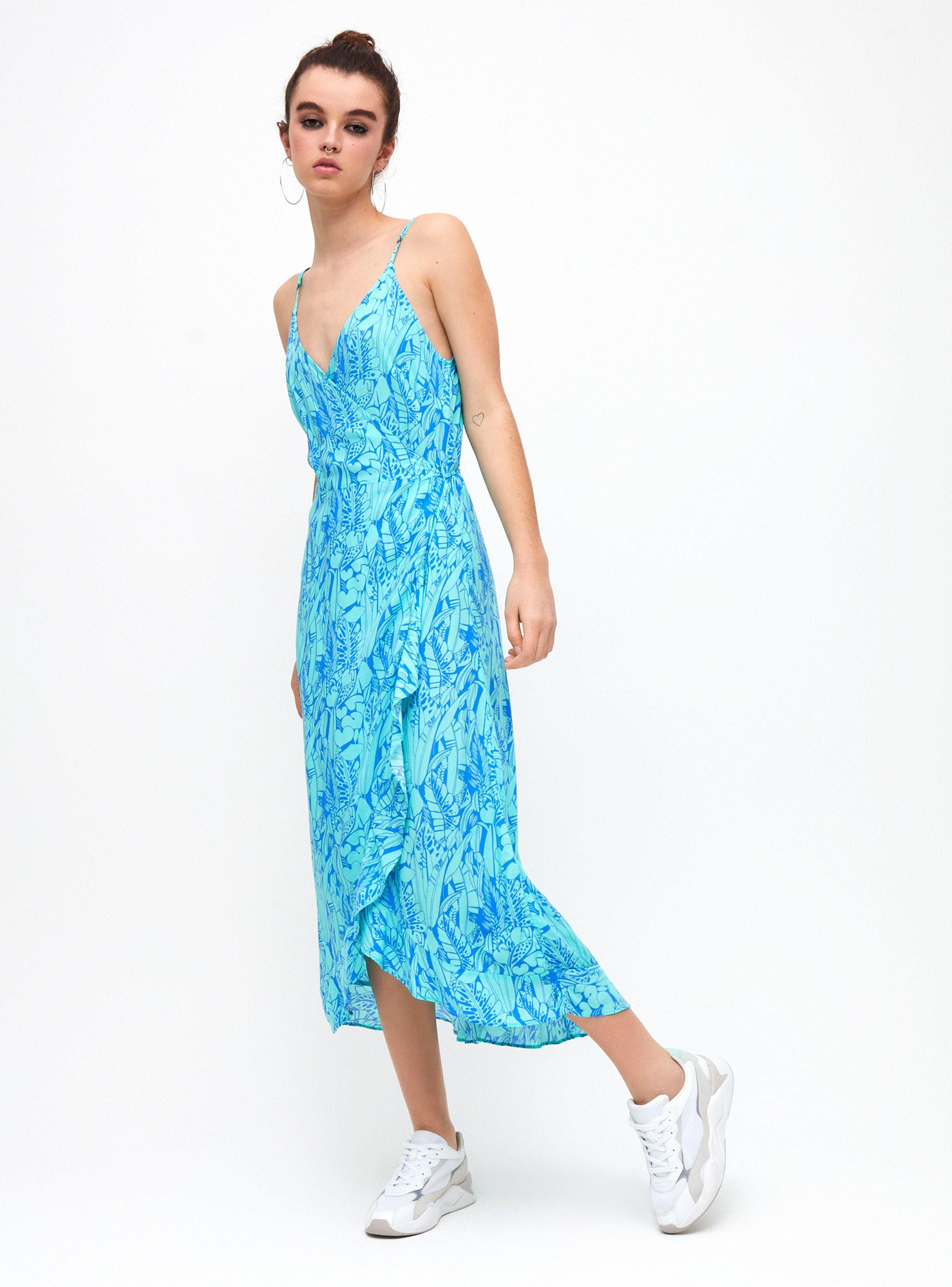 Vestido Wrap Estampado Corte V-3