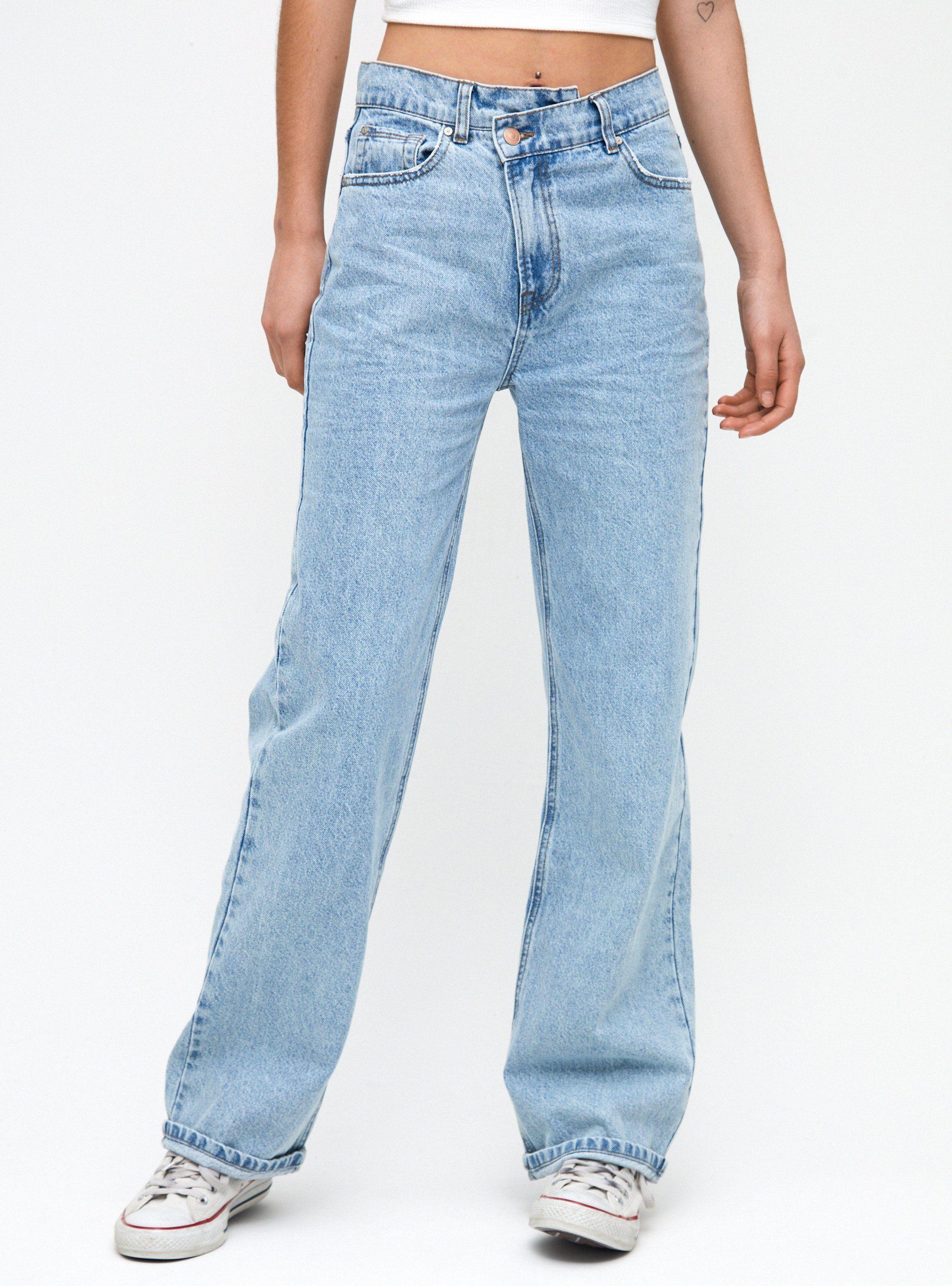 Jeans Straight Pretina Cruzada-0