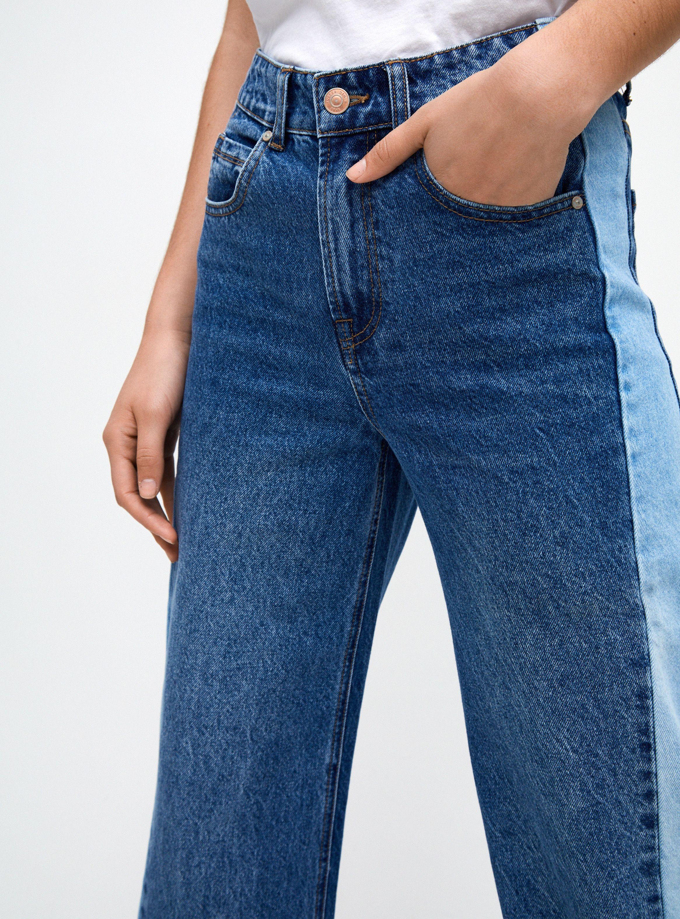 Jeans Wide Leg Bi Tono-2