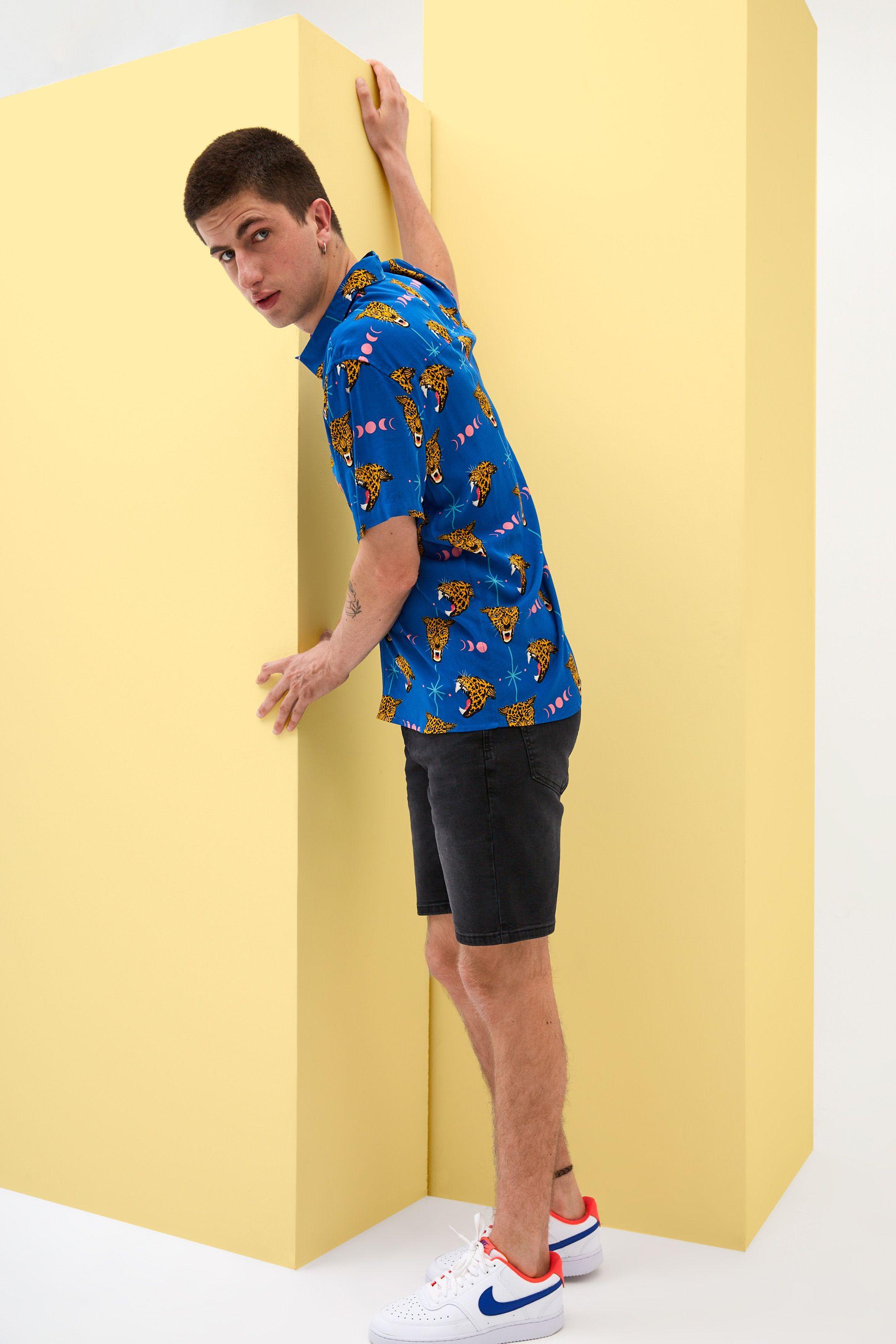 Camisa Manga Corta Bosquetro Art Gallery-0