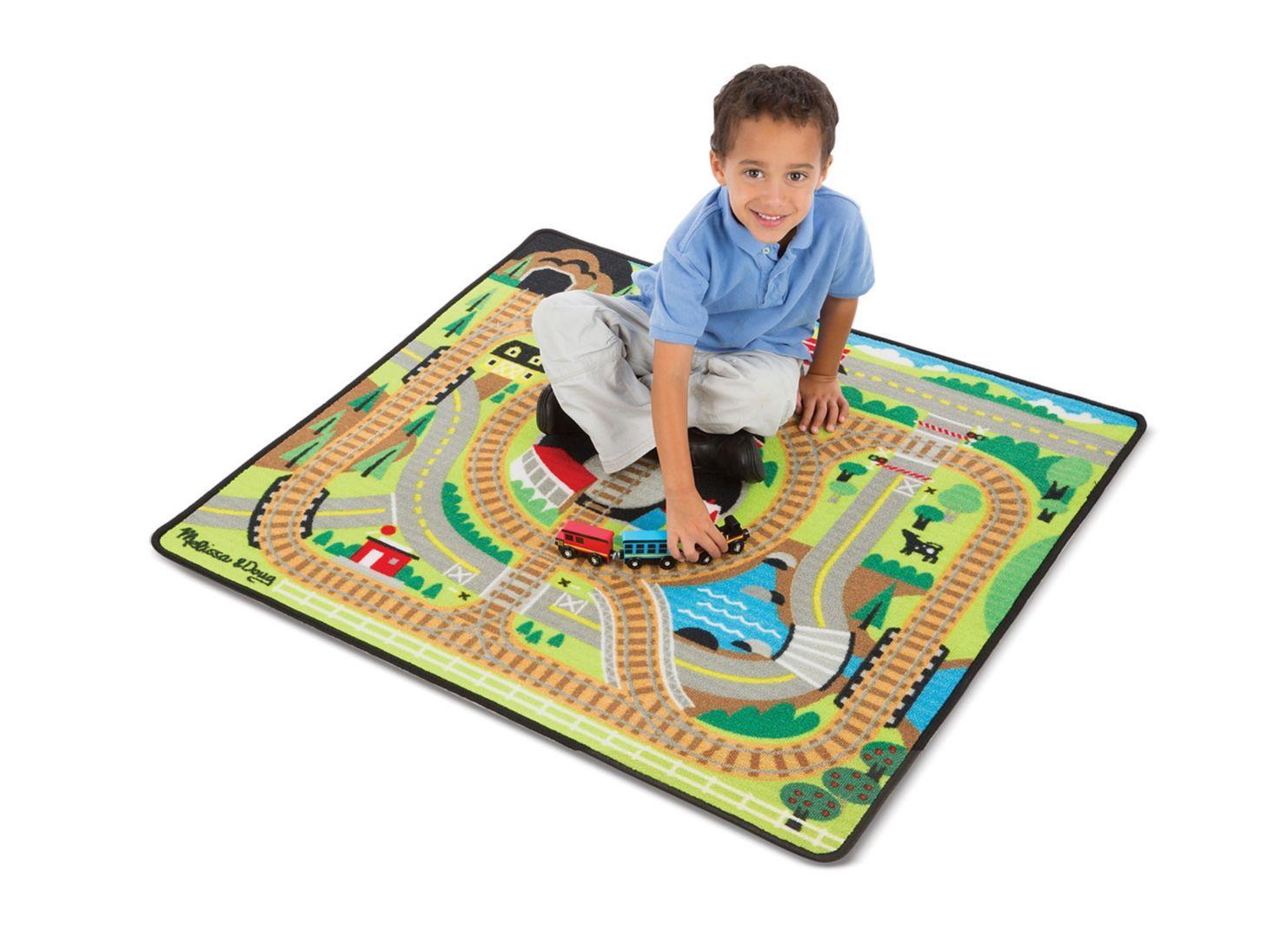 Melissa & Doug Alfombra pista de trenes Caramba-1
