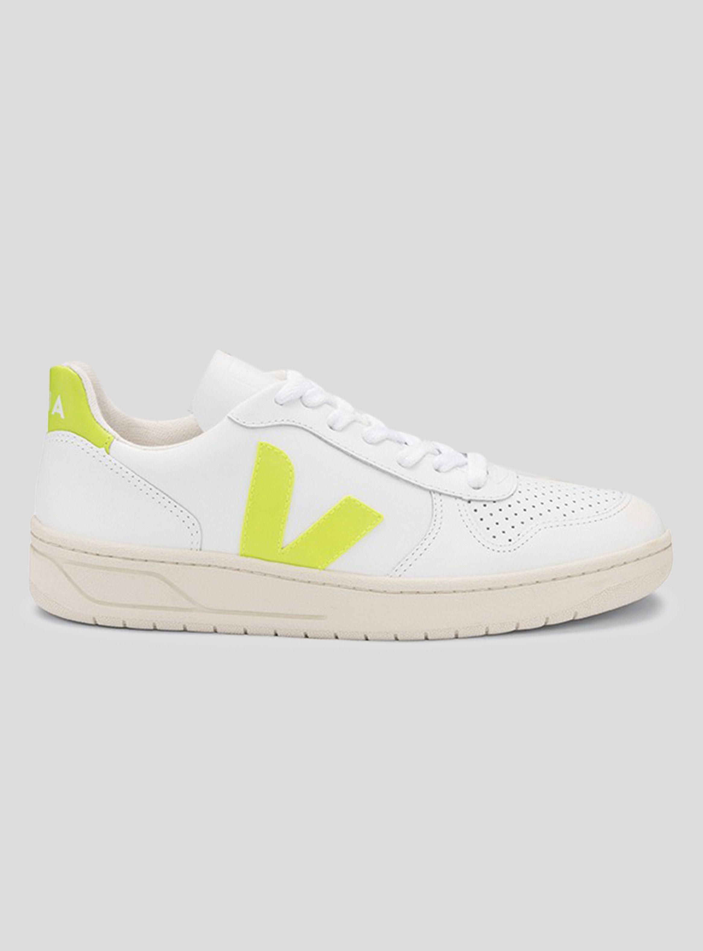 Zapatilla Veja Urbana Mujer V-10 Logo Amarillo-0