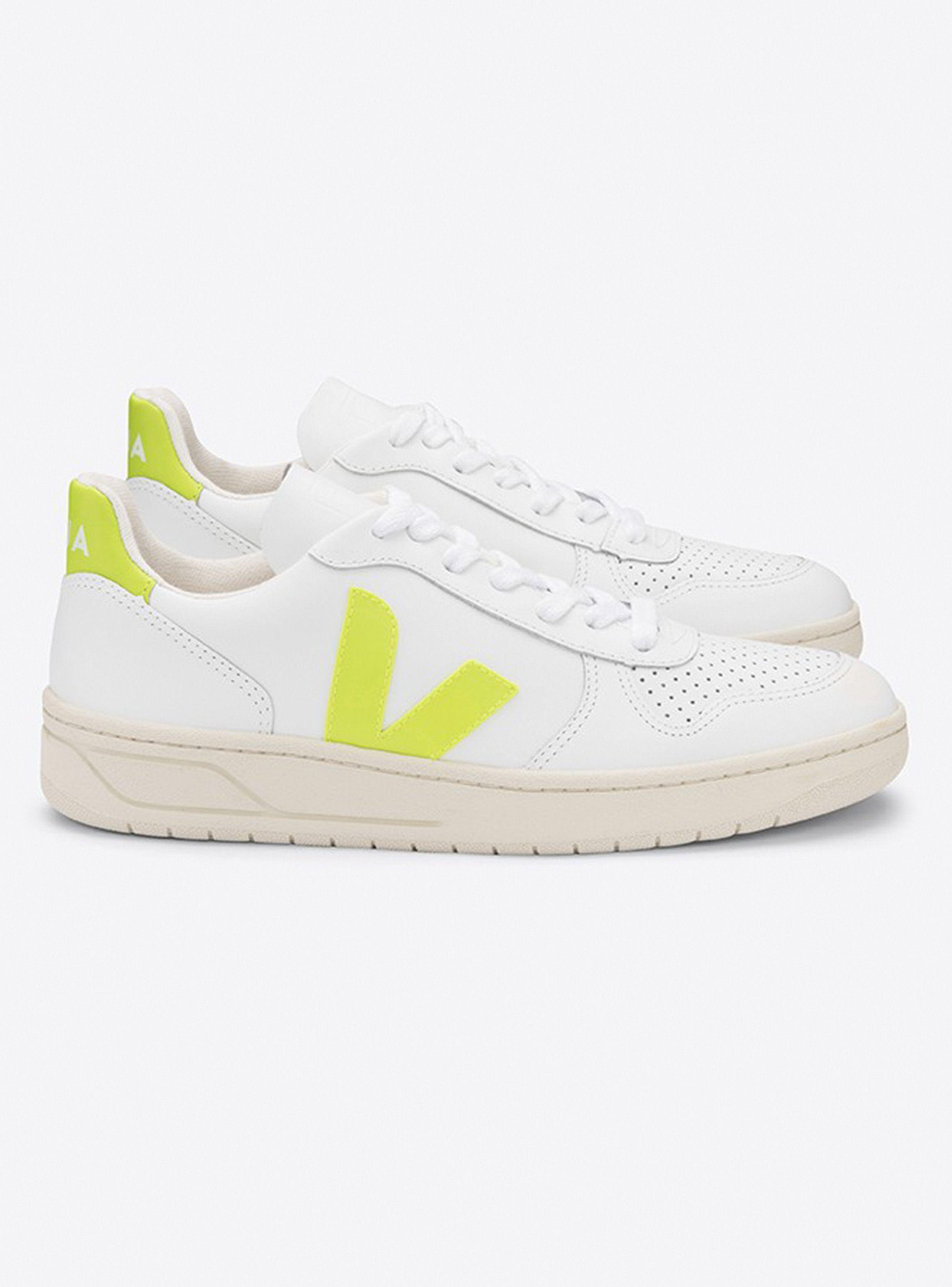 Zapatilla Veja Urbana Mujer V-10 Logo Amarillo-1