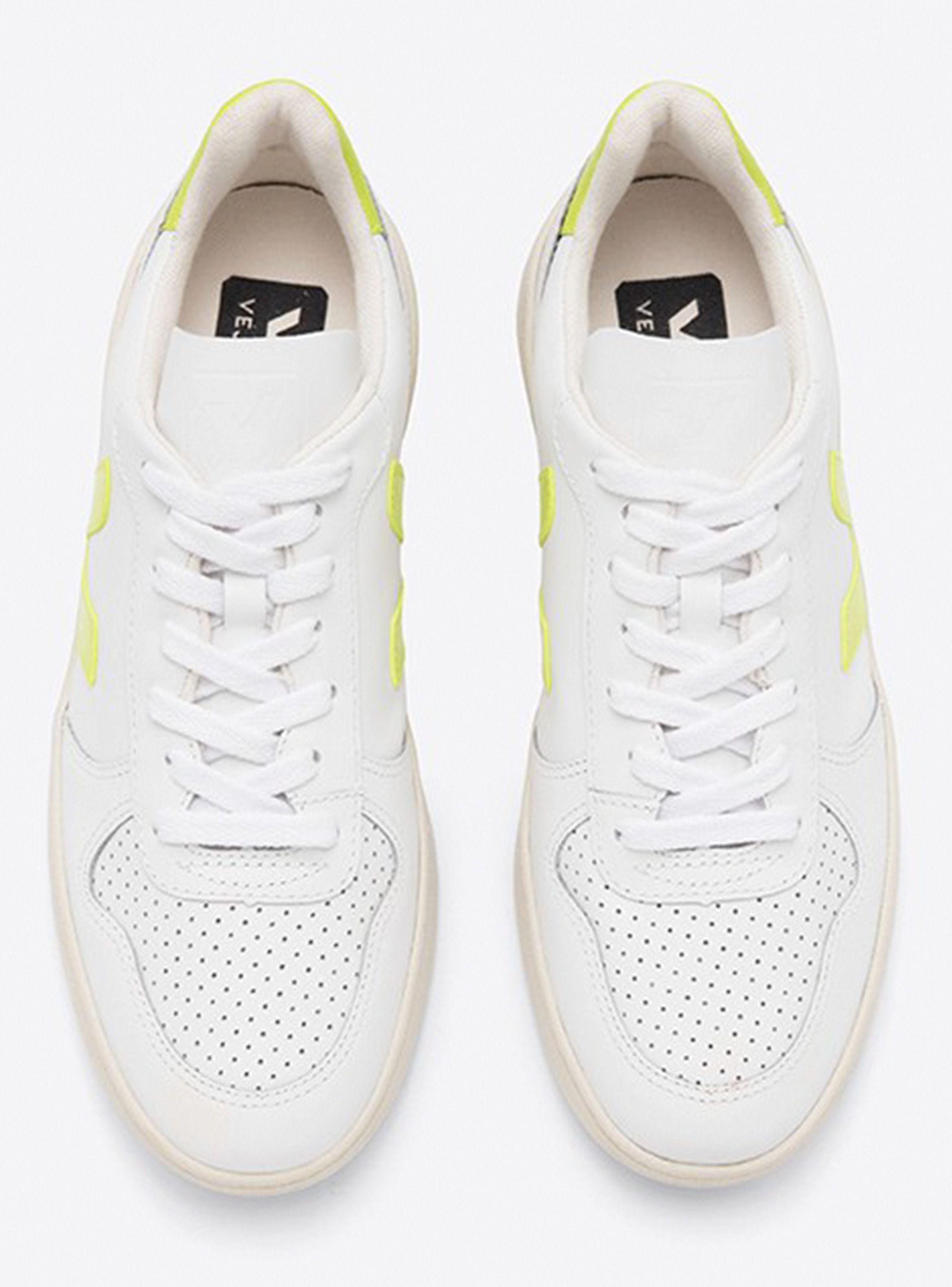 Zapatilla Veja Urbana Mujer V-10 Logo Amarillo-2