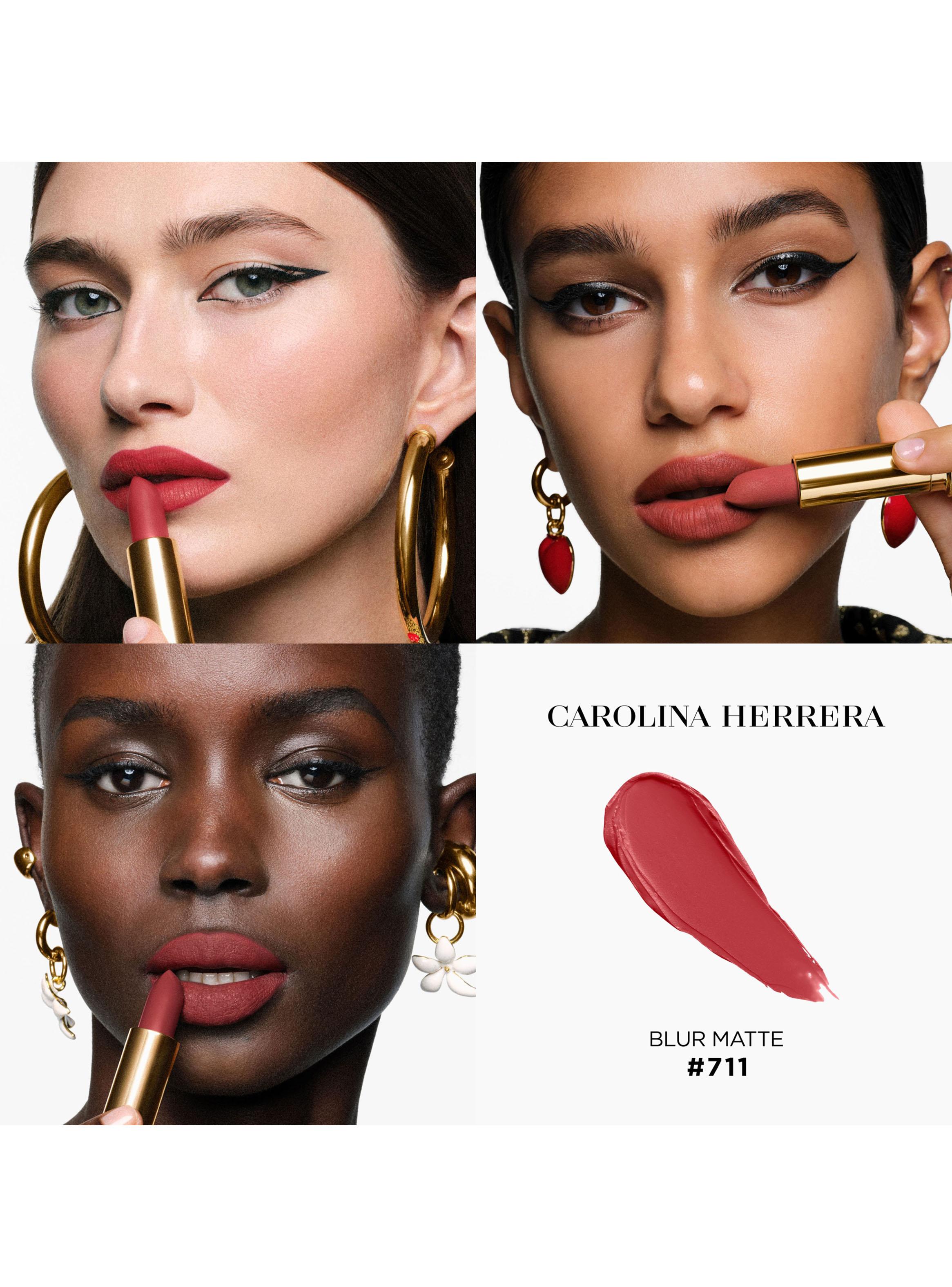 Fabulous Kiss Lipstick Blur Matte Carolina Herrera 711 Brick City Rouge 3.5g-2