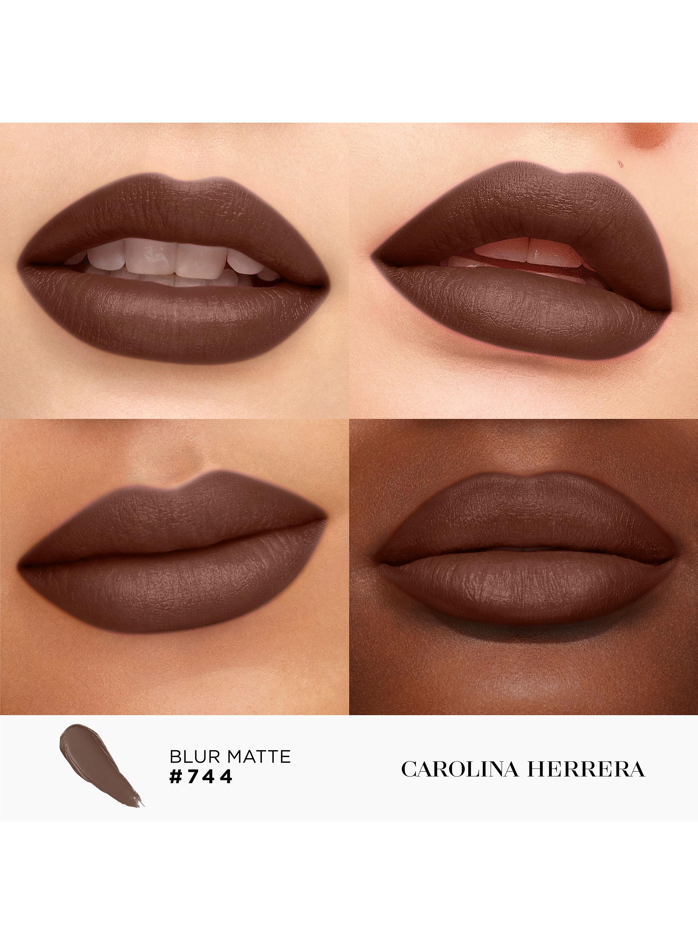 Fabulous Kiss Lipstick Blur Matte Carolina Herrera 744 Dark Leather 3.5g-2